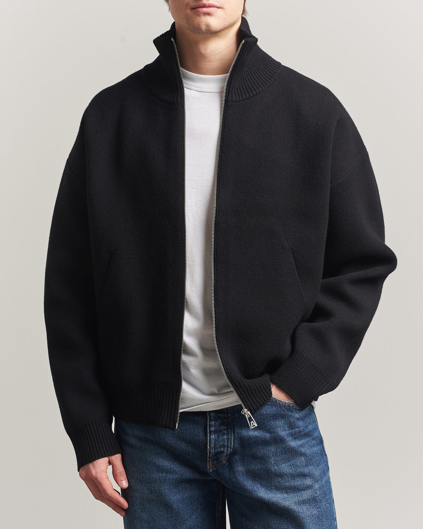 Homme | Pulls Et Tricots | Axel Arigato | Core Zip-Up Sweater Black