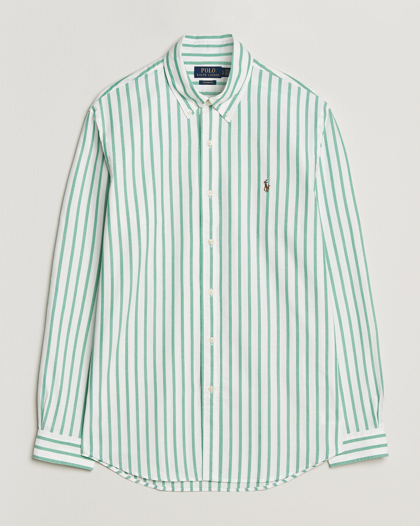 Heren | Overhemden | Polo Ralph Lauren | Custom Fit Striped Oxford Shirt Green