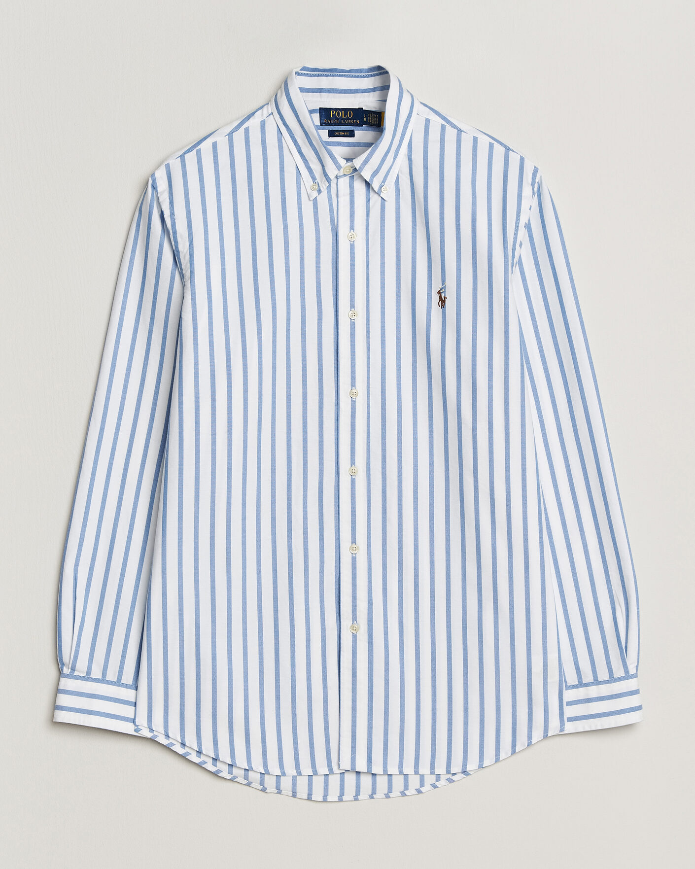 Heren | Overhemden | Polo Ralph Lauren | Custom Fit Striped Oxford Shirt Blue