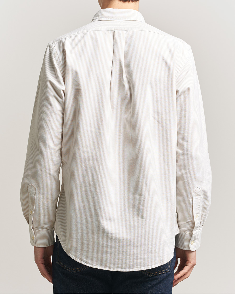 Homme | Chemises | Polo Ralph Lauren | Custom Fit Micro Striped Oxford Shirt Beige