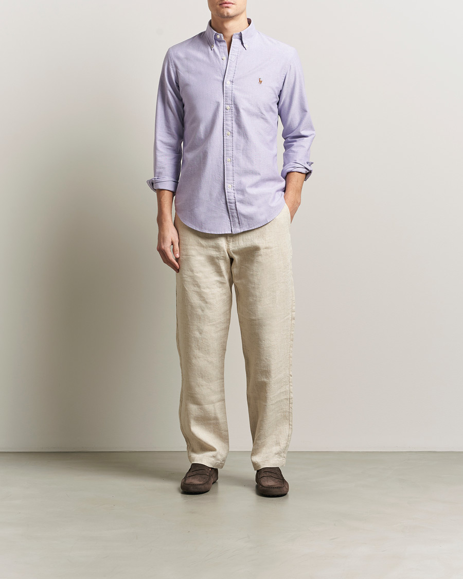 Heren | Overhemden | Polo Ralph Lauren | Custom Fit Oxford Shirt Tissel Purple