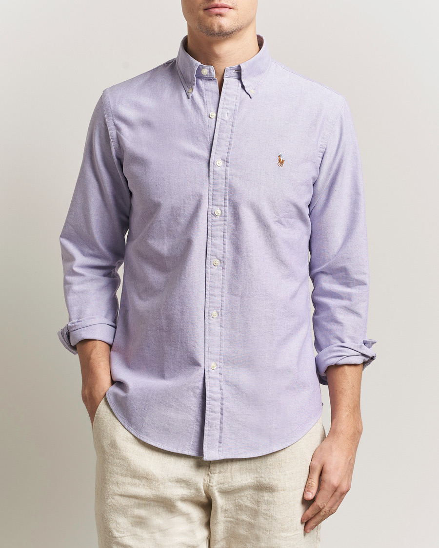 Heren | Overhemden | Polo Ralph Lauren | Custom Fit Oxford Shirt Tissel Purple
