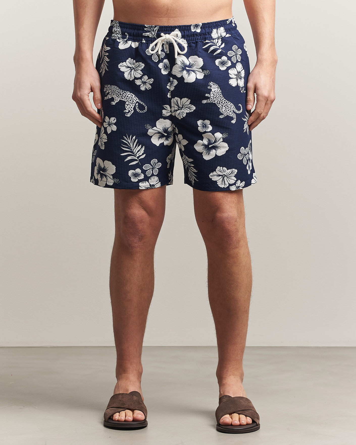 Homme | Maillots De Bain | Polo Ralph Lauren | Traveler Mid Trunk Seersucker Jaguar Tropical