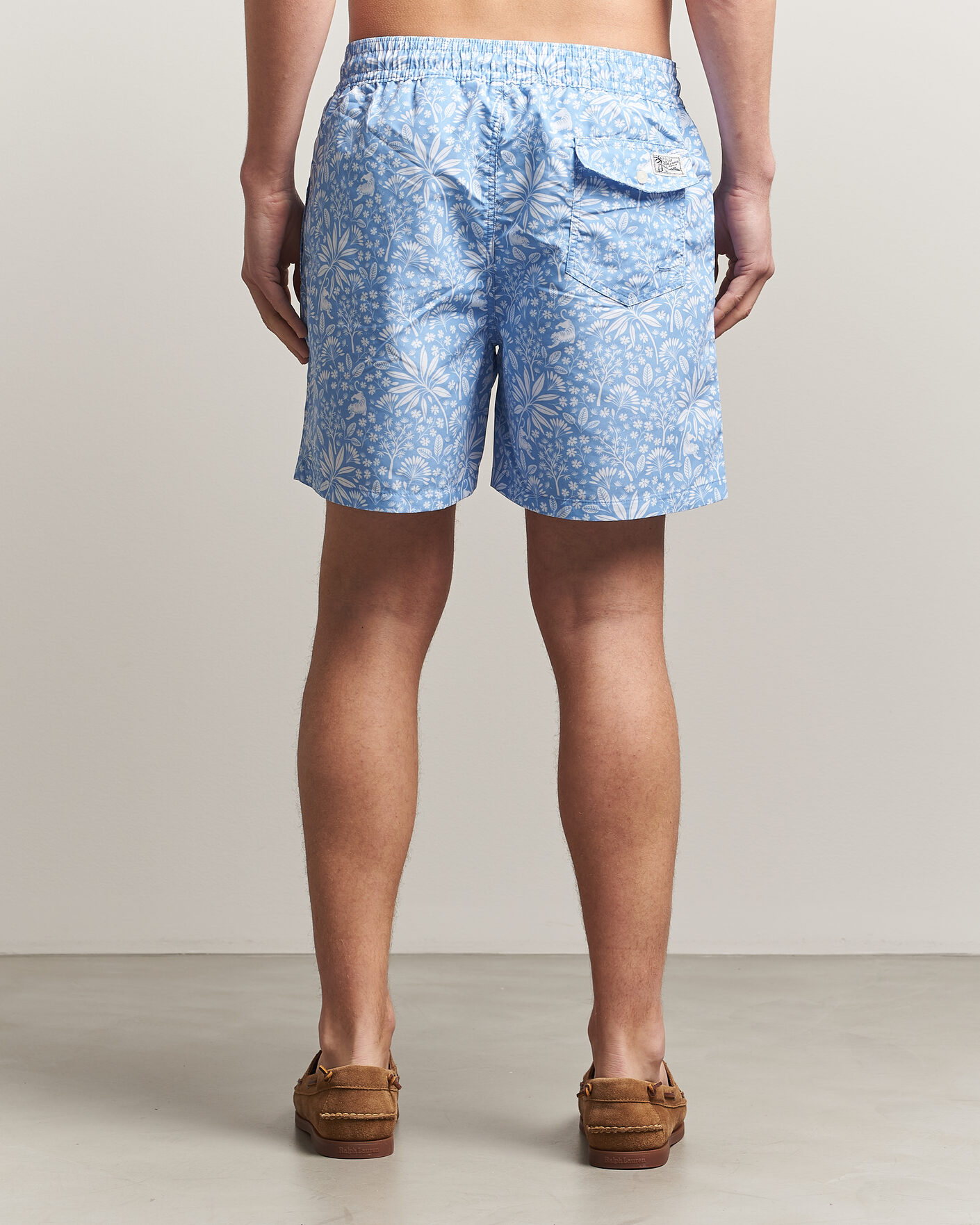 Homme | Maillots De Bain | Polo Ralph Lauren | Traveler Print Mid Trunk Blue