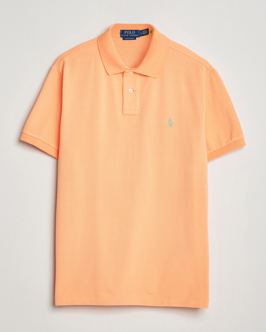 Homme | Polos | Polo Ralph Lauren | Custom Slim Fit Polo Pompano Orange