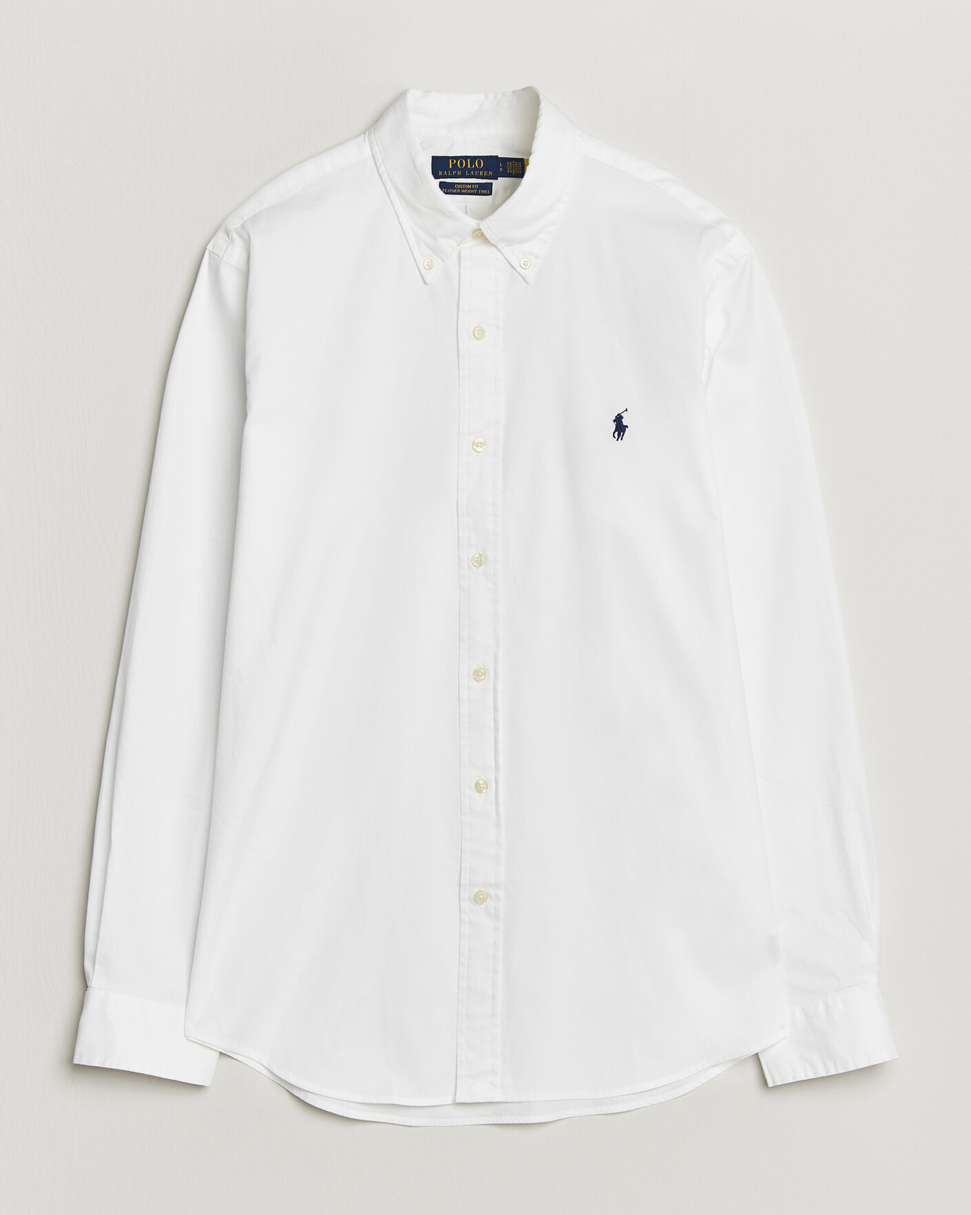 Heren | Overhemden | Polo Ralph Lauren | Custom Fit Garment Twill Shirt White