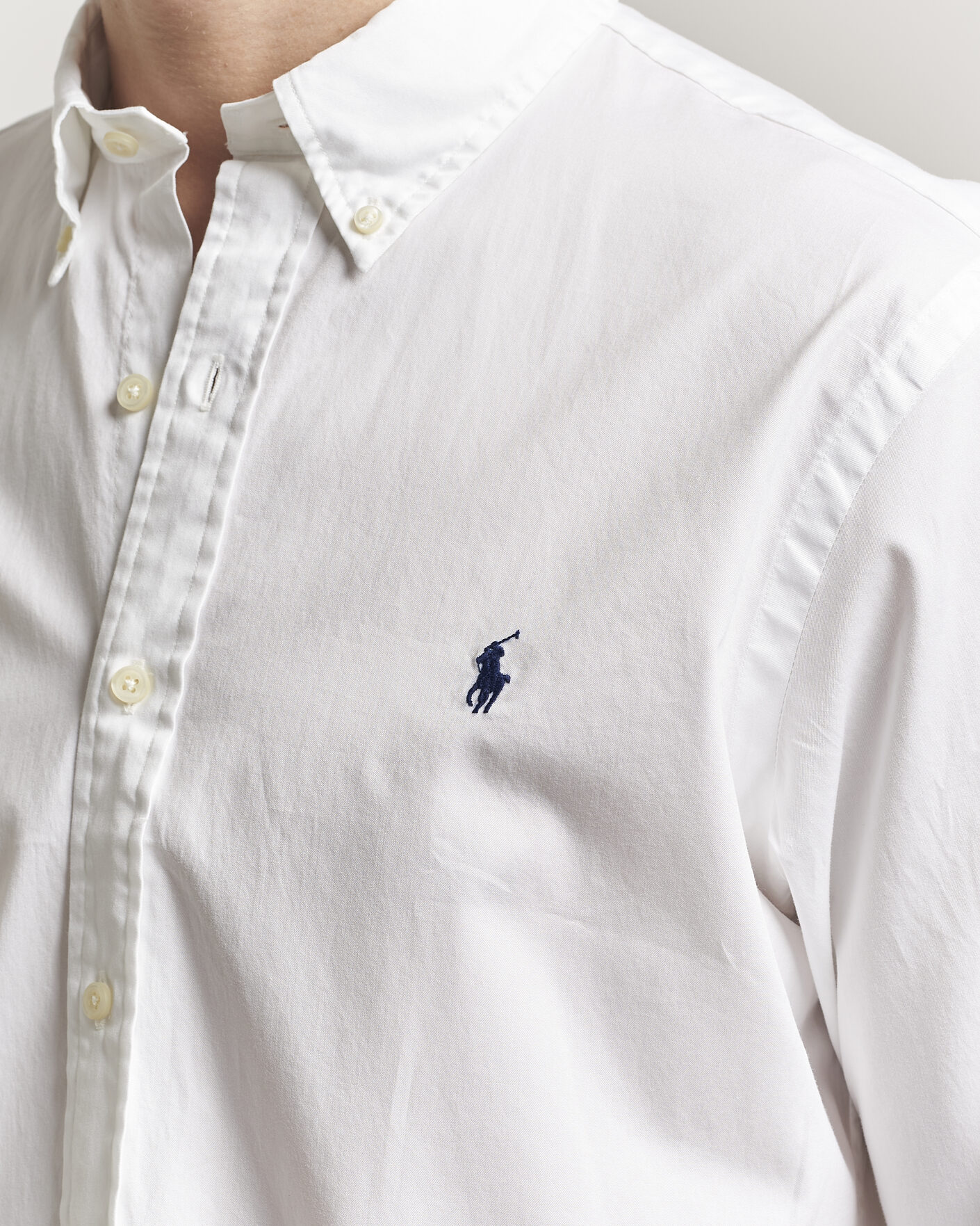 Heren | Overhemden | Polo Ralph Lauren | Custom Fit Garment Twill Shirt White