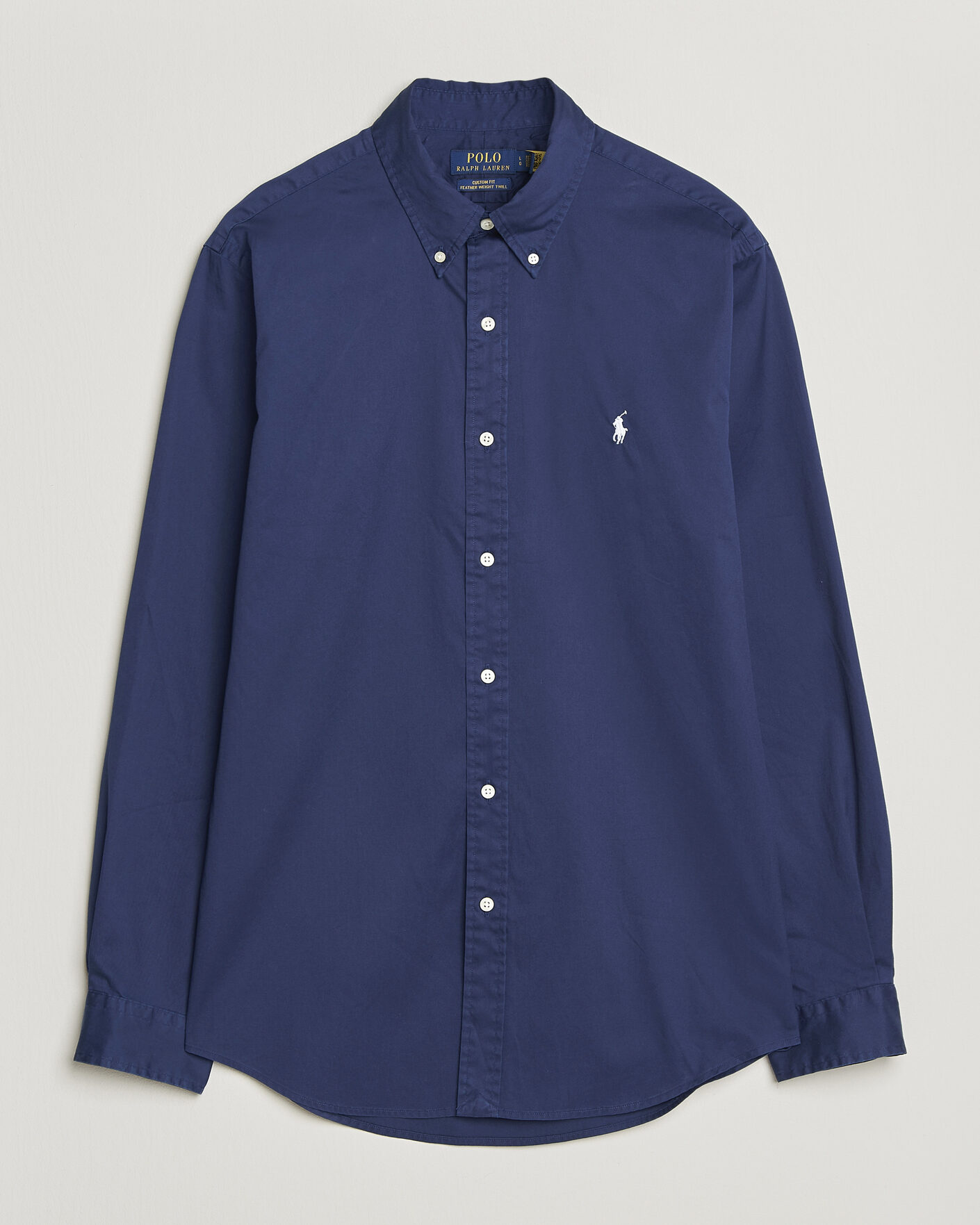 Heren | Overhemden | Polo Ralph Lauren | Custom Fit Garment Twill Shirt Newport Navy