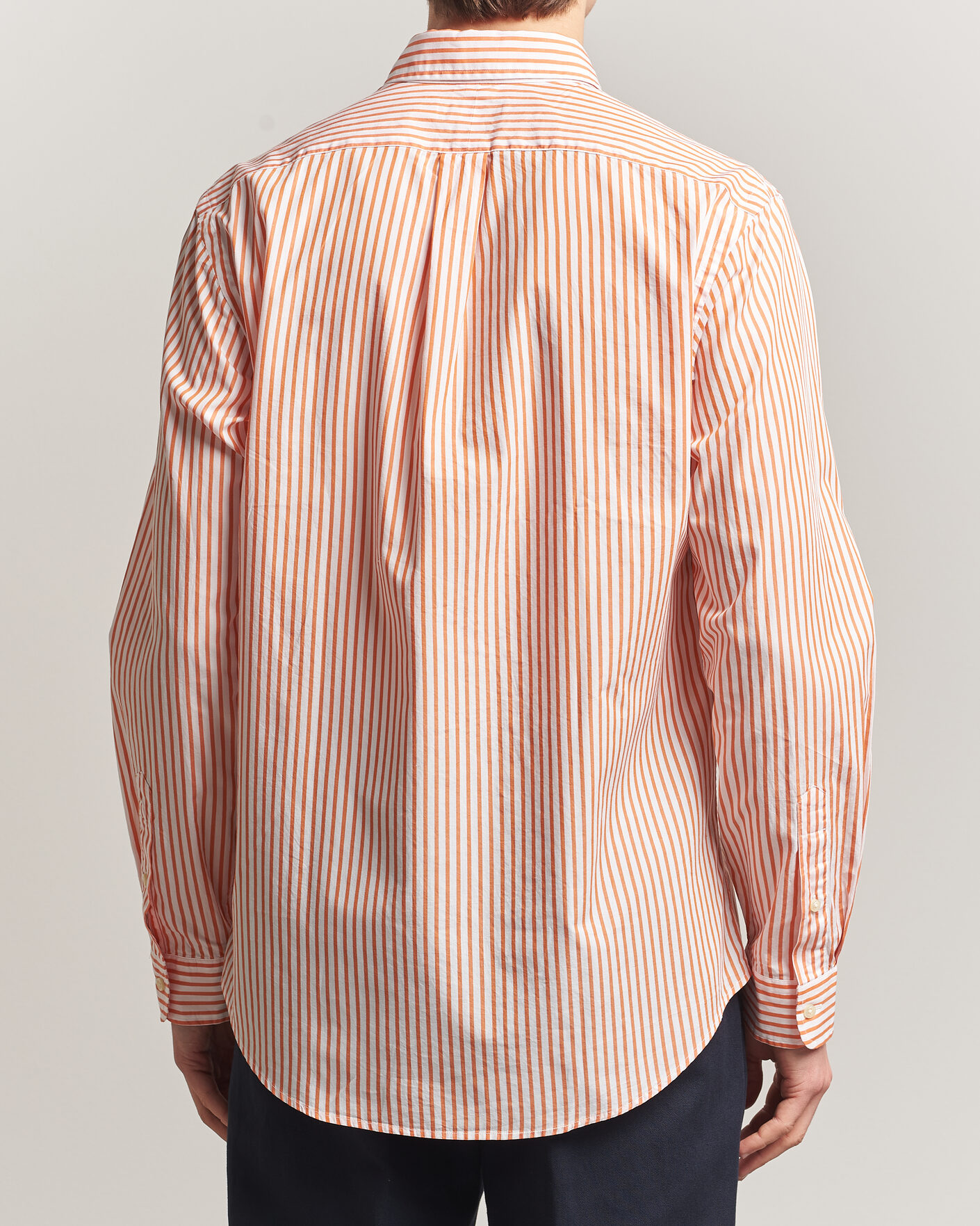 Homme | Chemises | Polo Ralph Lauren | Custom Fit Poplin Striped Shirt Kona Orange