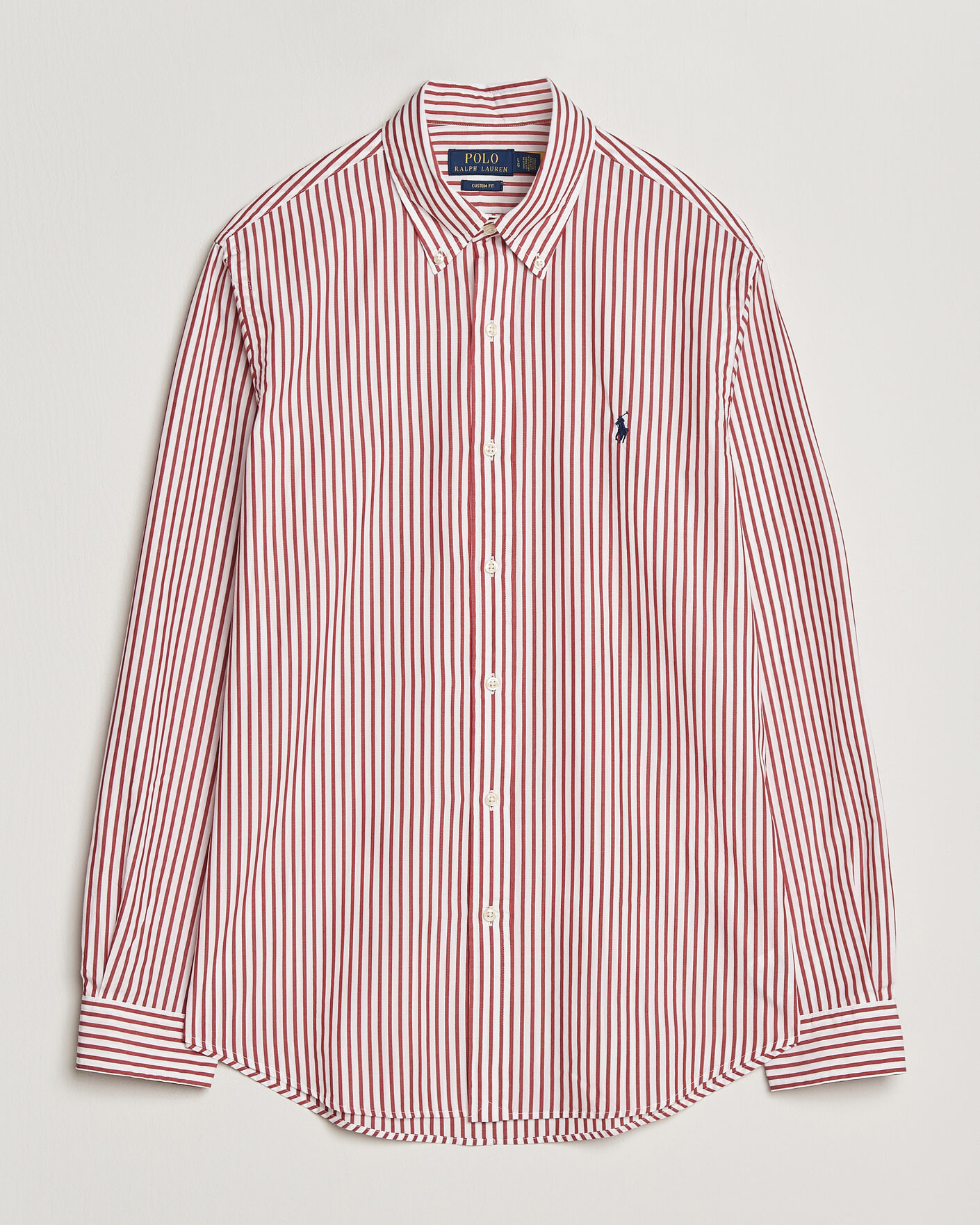 Homme | Chemises | Polo Ralph Lauren | Custom Fit Poplin Striped Shirt Bristol Red