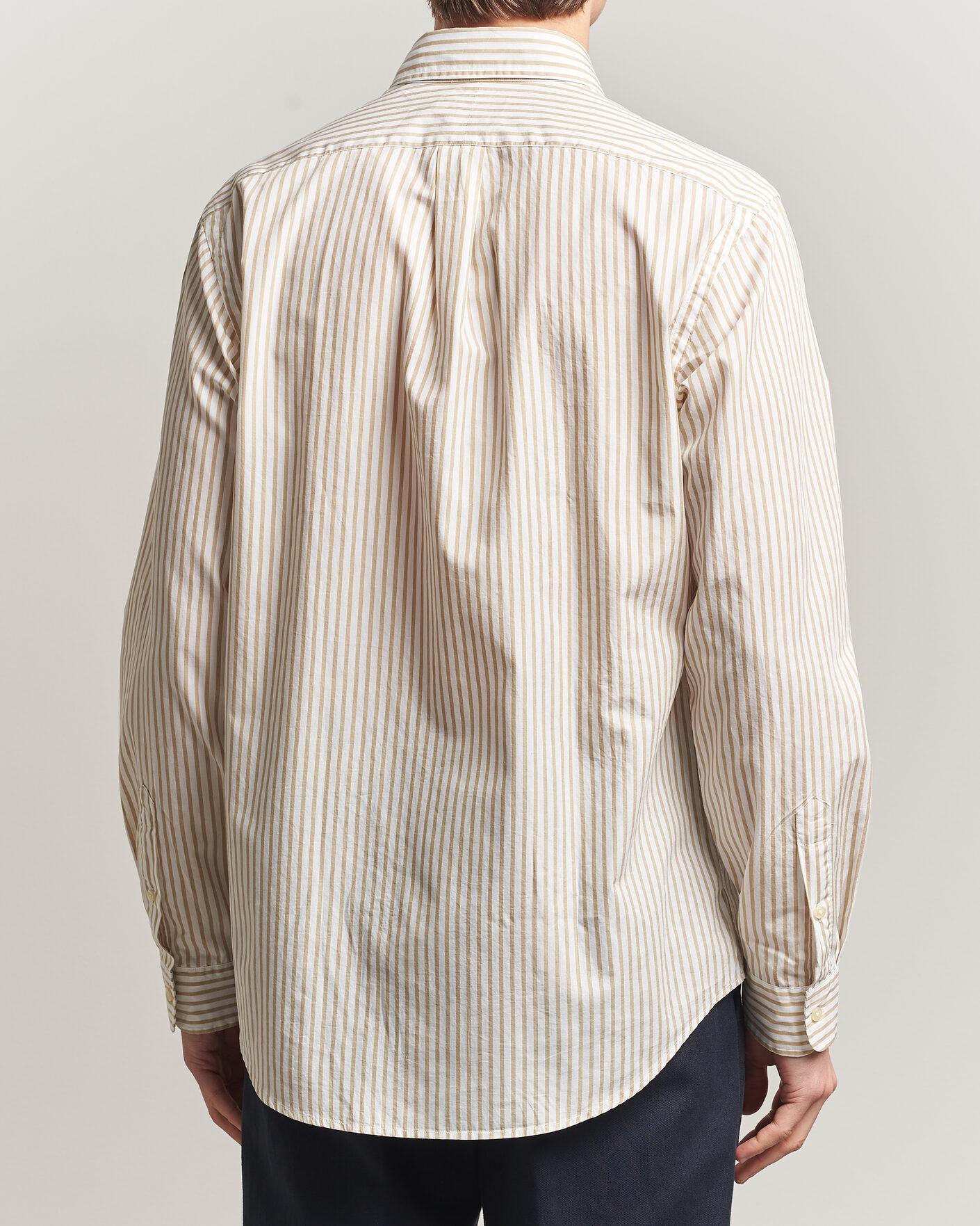 Heren | Overhemden | Polo Ralph Lauren | Custom Fit Poplin Striped Shirt Coastal Beige