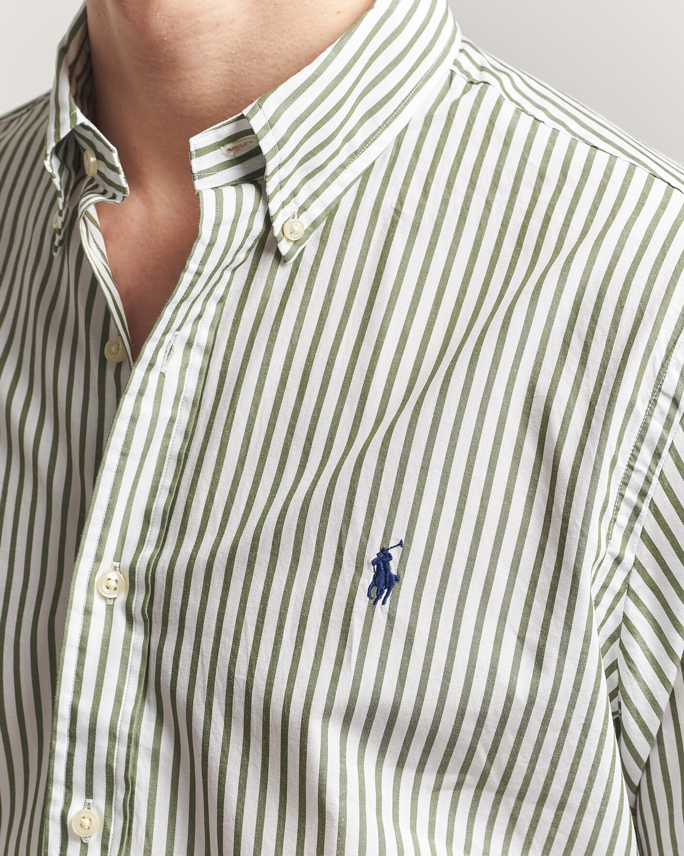 Heren | Overhemden | Polo Ralph Lauren | Custom Fit Poplin Striped Shirt Garden Trail