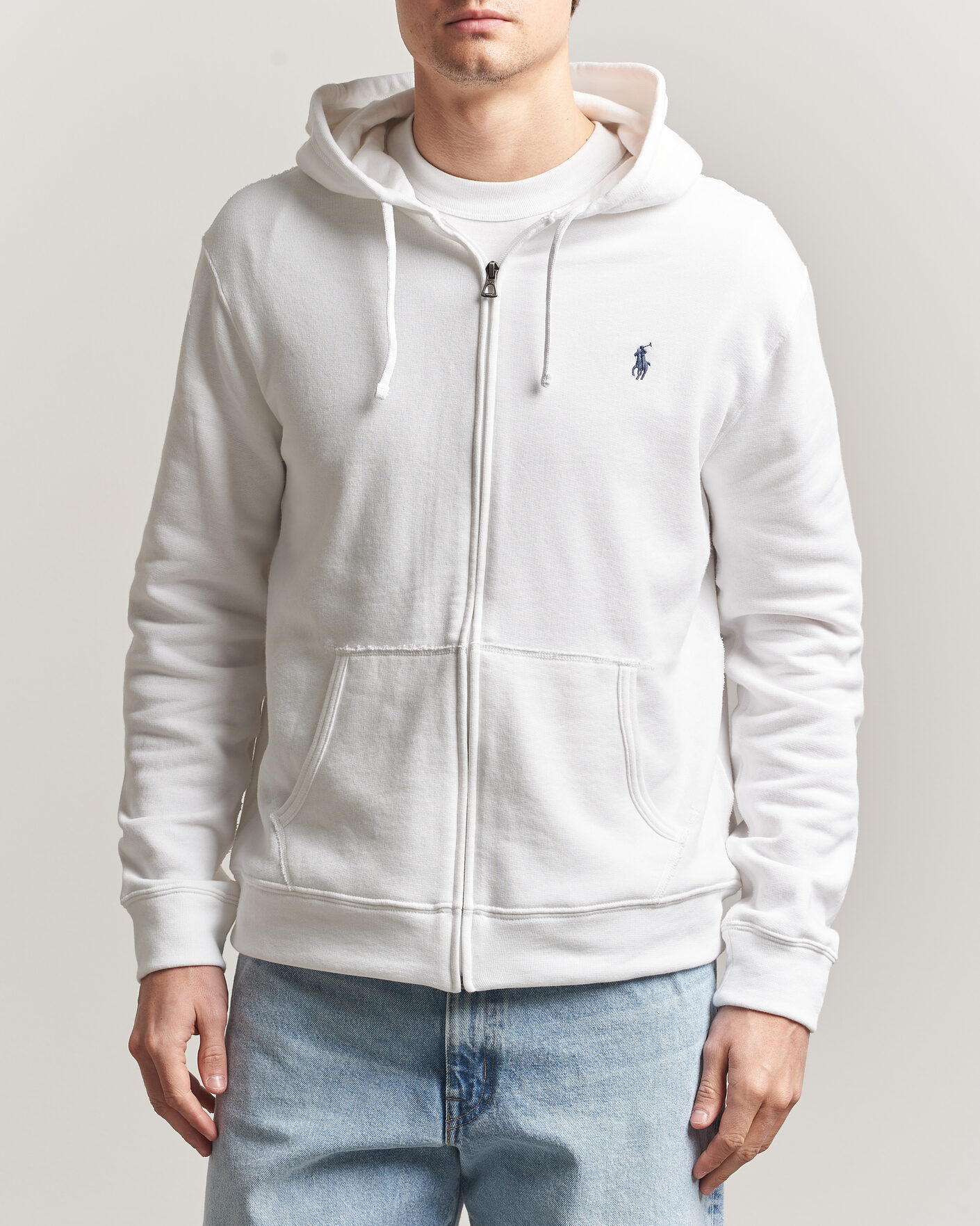 Heren | Truien | Polo Ralph Lauren | Island Terry Full Zip Hoodie White