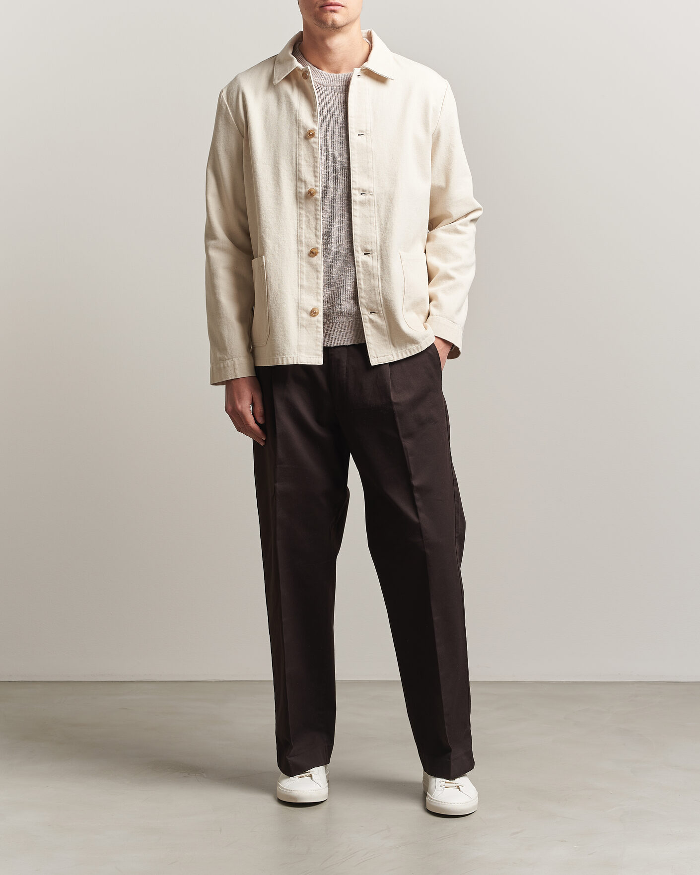 Heren | Overhemden | A.P.C. | Kerlouan Denim Overshirt Ecru