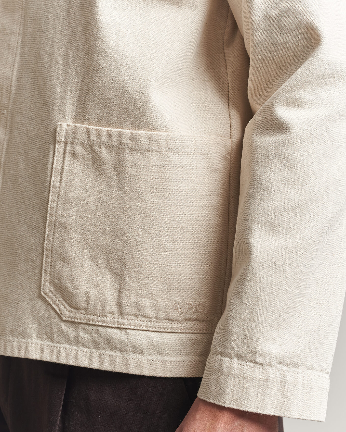 Heren | Overhemden | A.P.C. | Kerlouan Denim Overshirt Ecru