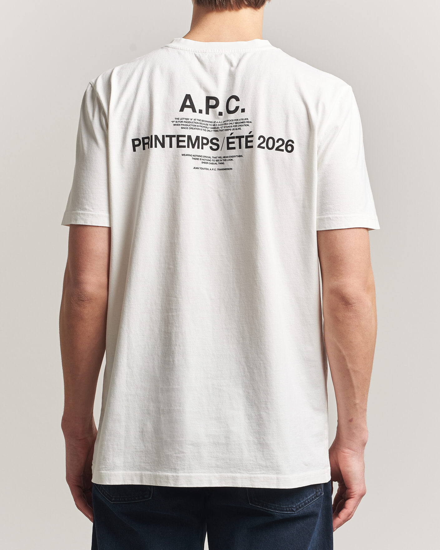 Homme | T-shirts | A.P.C. | Printed Crew Neck T-Shirt Off White