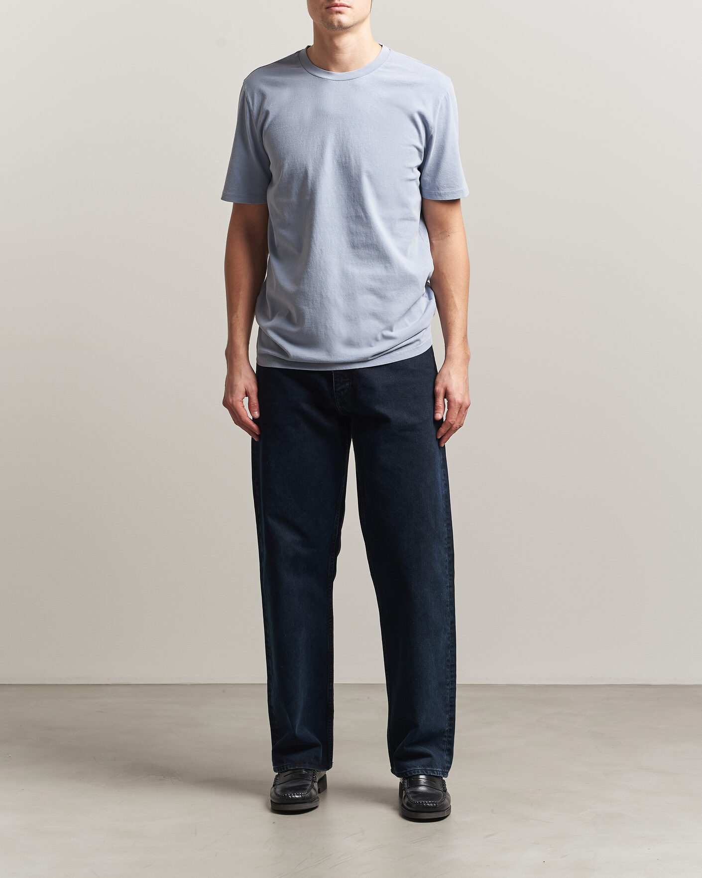Heren | T-shirts | A.P.C. | Printed Crew Neck T-Shirt Light Blue