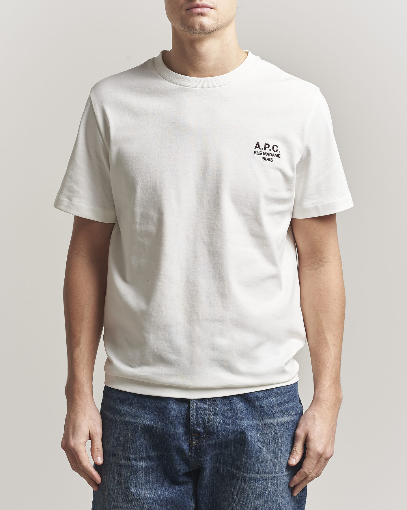Heren | T-shirts | A.P.C. | Rue Madame T-Shirt Off White