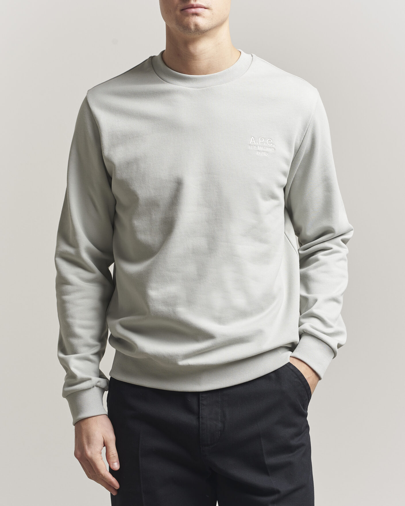 Homme | Pulls Et Tricots | A.P.C. | Rue Madame Sweatshirt Light Green