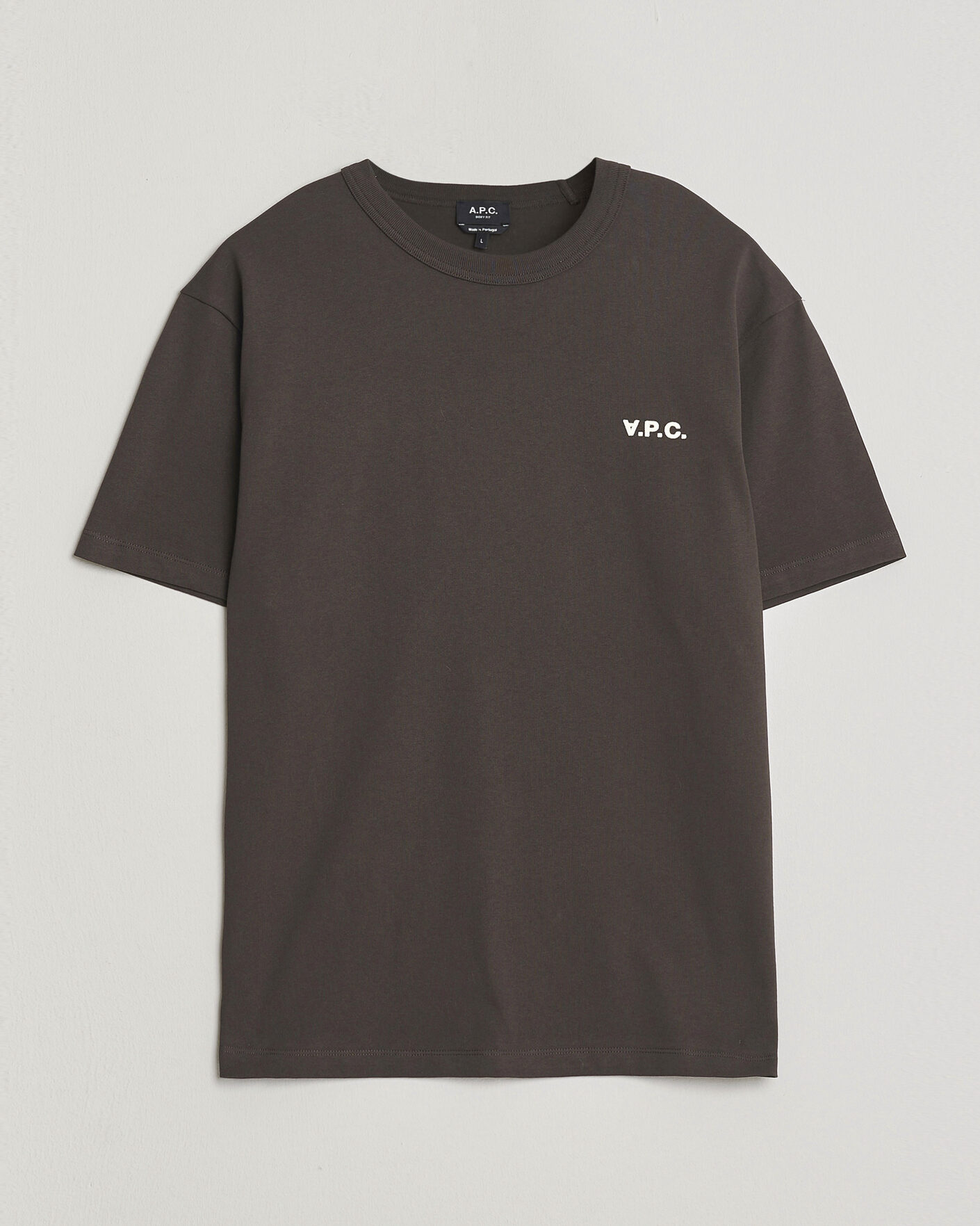 Homme | T-shirts | A.P.C. | Boxy Fit Petit VPC T-Shirt Ecru Brown