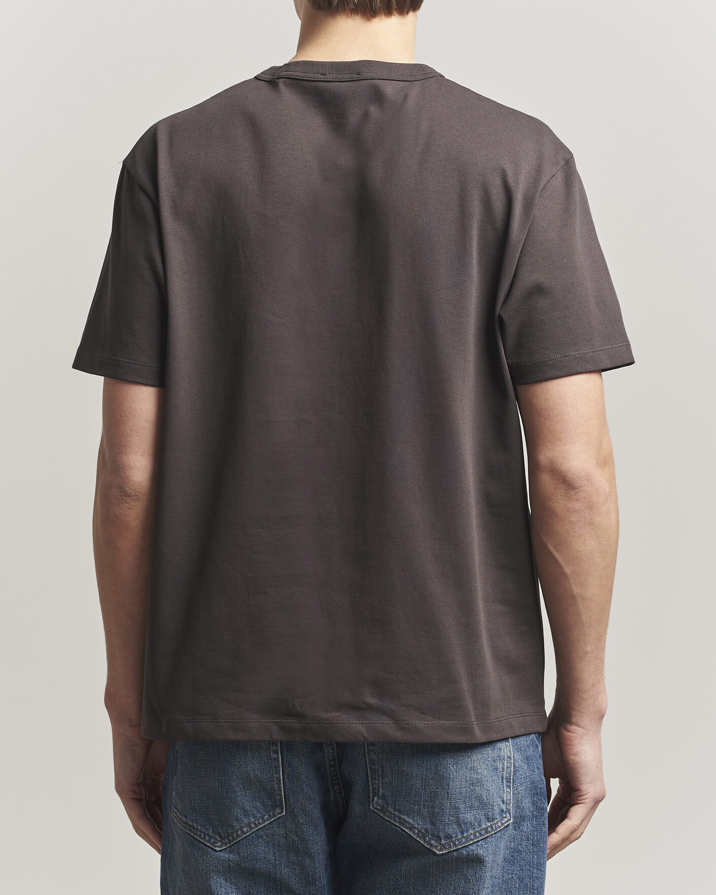 Heren | T-shirts | A.P.C. | Boxy Fit Petit VPC T-Shirt Ecru Brown