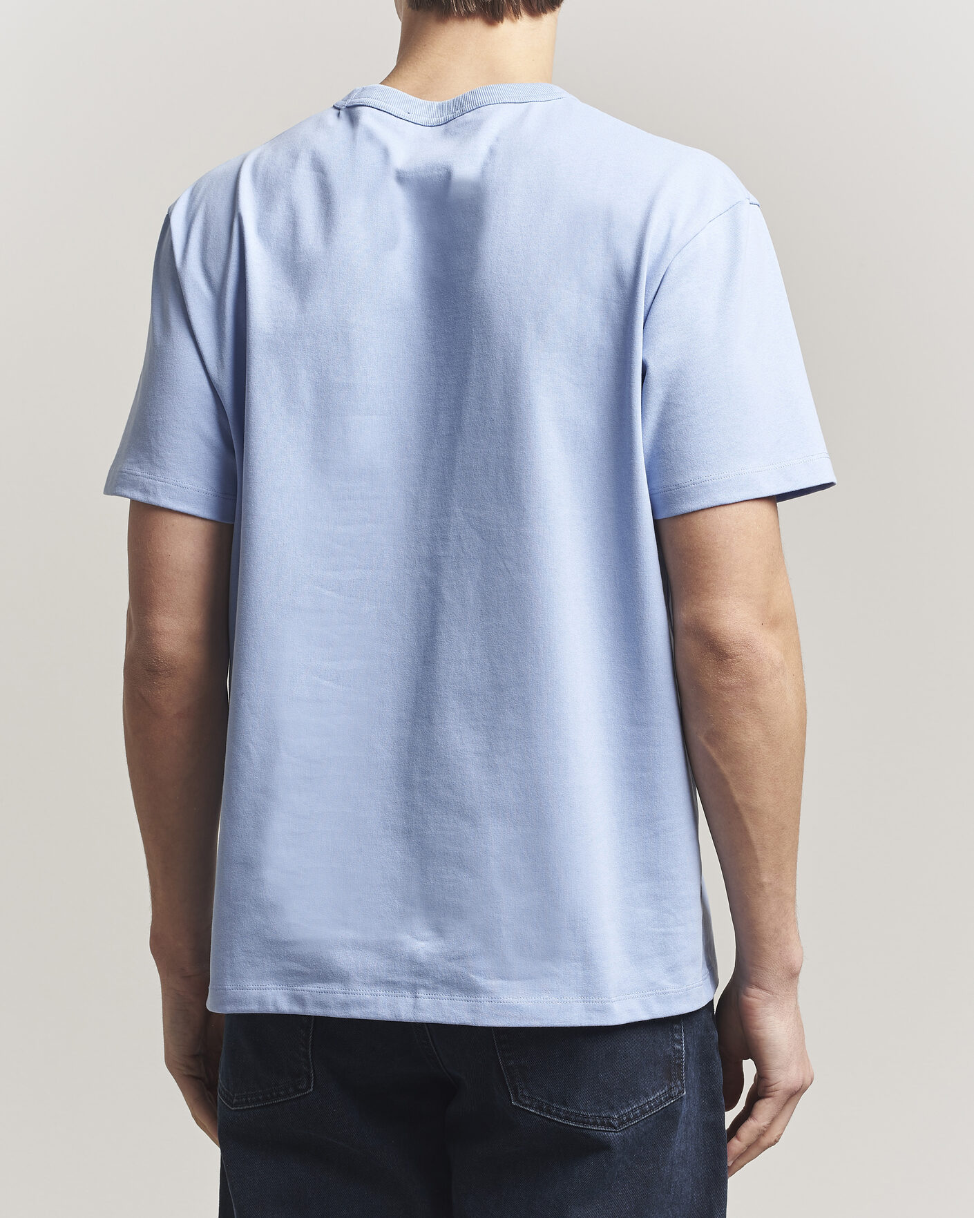 Heren | T-shirts | A.P.C. | Boxy Fit Petit VPC T-Shirt Light Blue