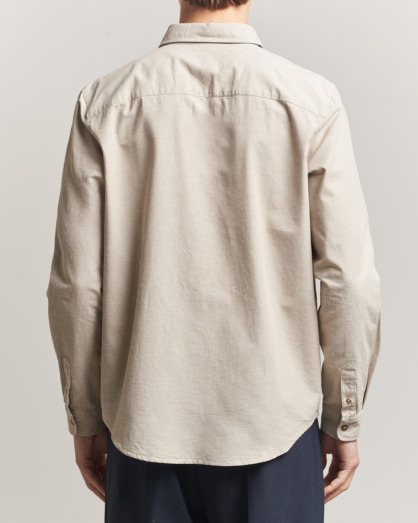 Heren | Overhemden | A.P.C. | Harris Cotton/Linen Shirt Sage Green