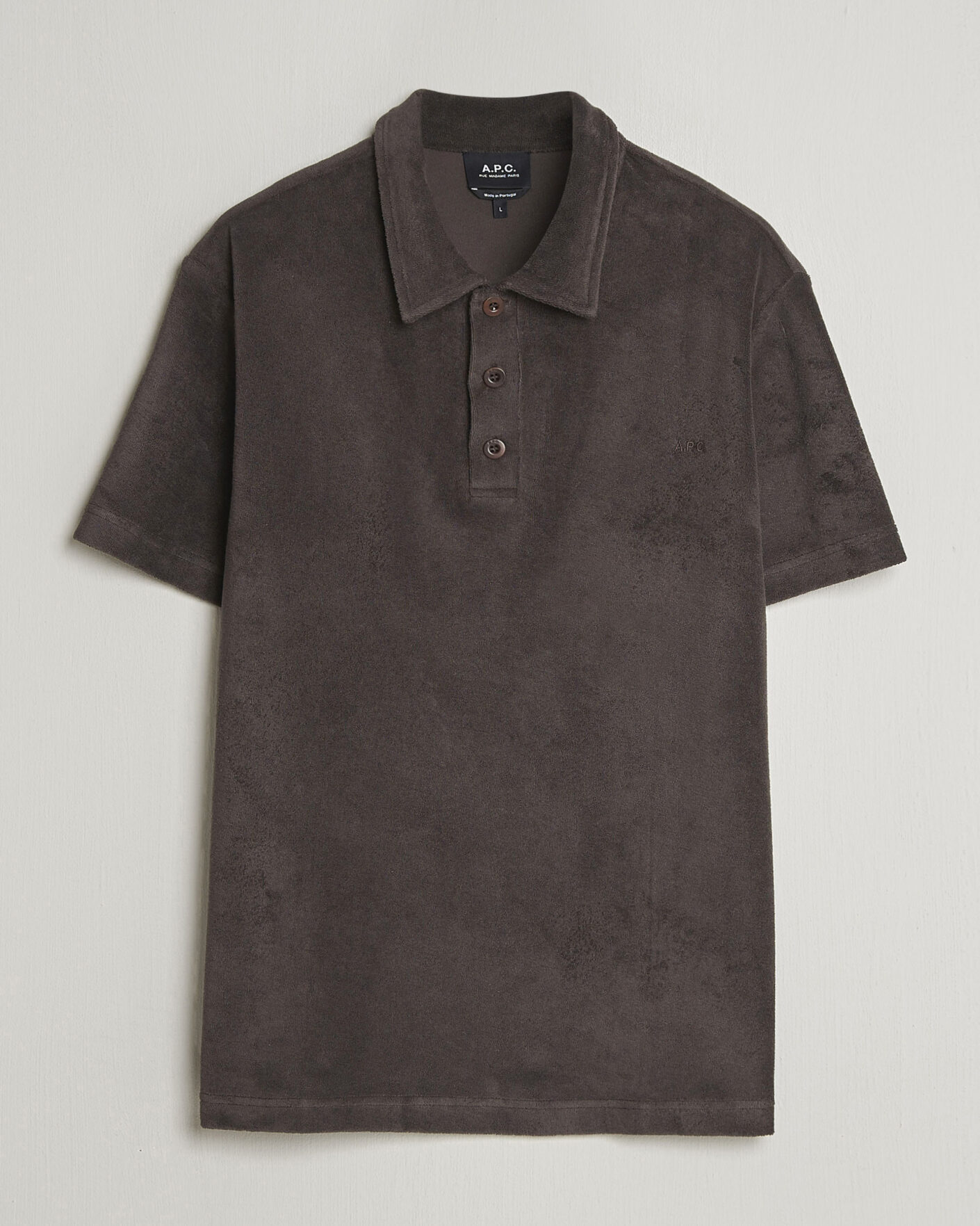 Heren | Polo's | A.P.C. | Julian Cotton Knitted Polo Brown