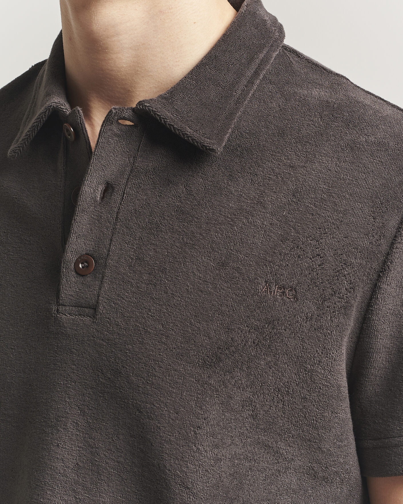 Homme | Polos | A.P.C. | Julian Cotton Knitted Polo Brown