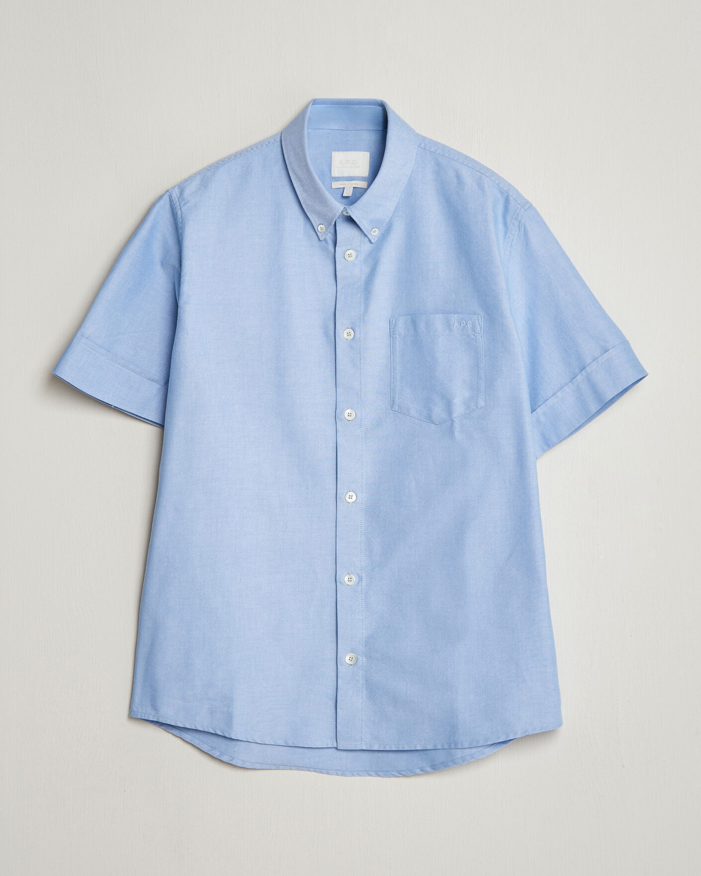 Heren | Overhemden | A.P.C. | Jack Short Sleeve Shirt Light Blue