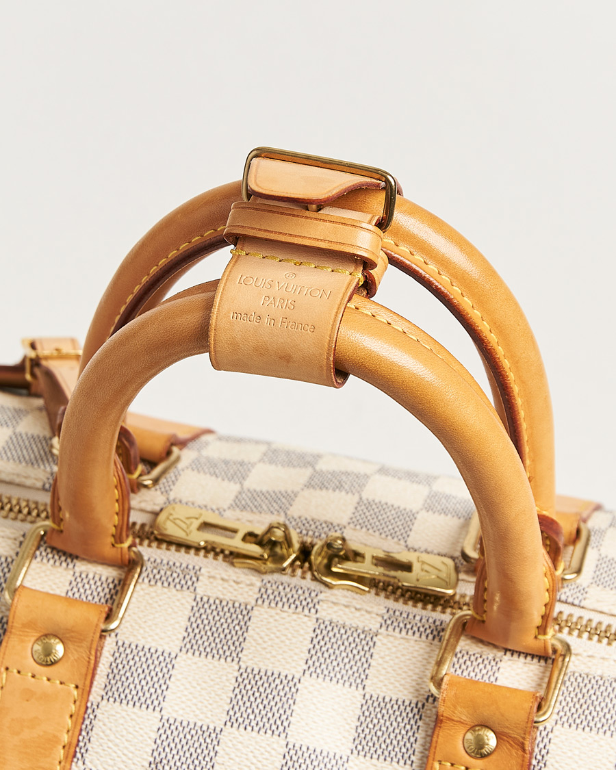 Heren | Pre-Owned & Vintage Bags | Louis Vuitton Pre-Owned | Keepall Bandouliére Damier Azur