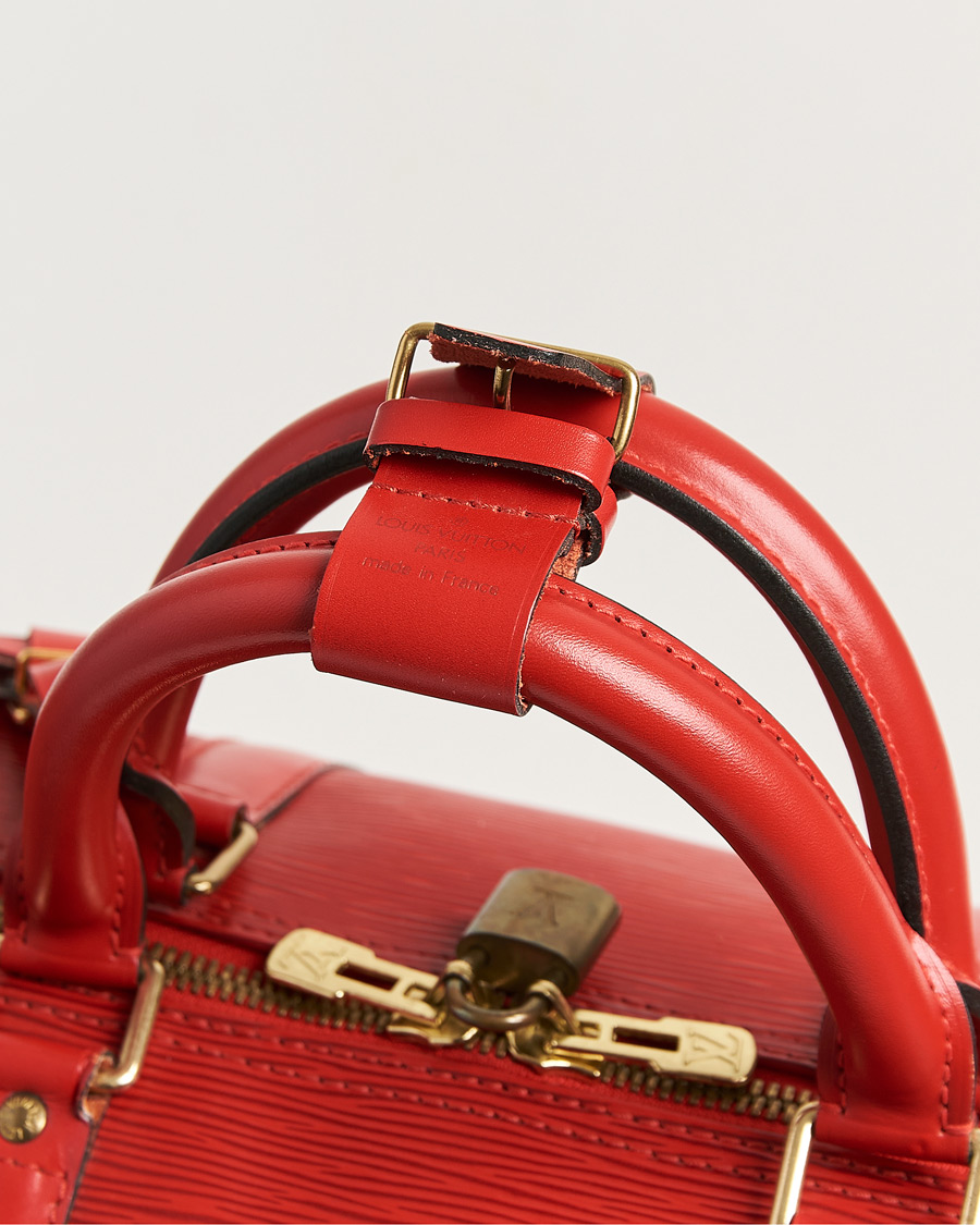 Heren | Pre-Owned & Vintage Bags | Louis Vuitton Pre-Owned | Keepall 50 Epi Leather Red