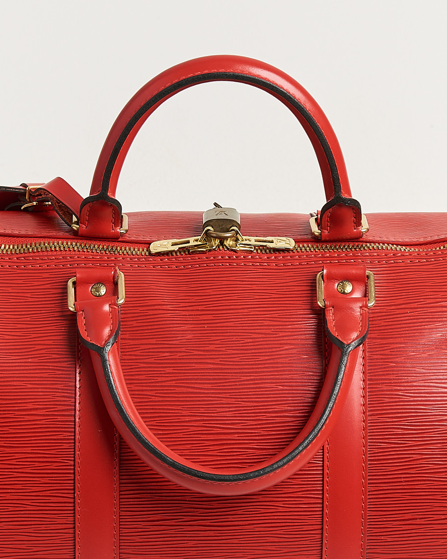Heren | Pre-Owned & Vintage Bags | Louis Vuitton Pre-Owned | Keepall 50 Epi Leather Red