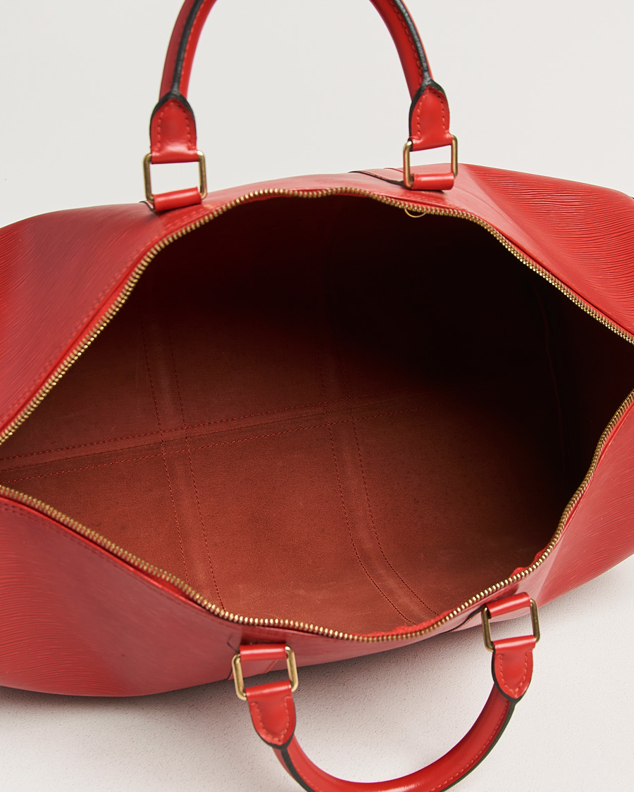 Heren | Pre-Owned & Vintage Bags | Louis Vuitton Pre-Owned | Keepall 50 Epi Leather Red