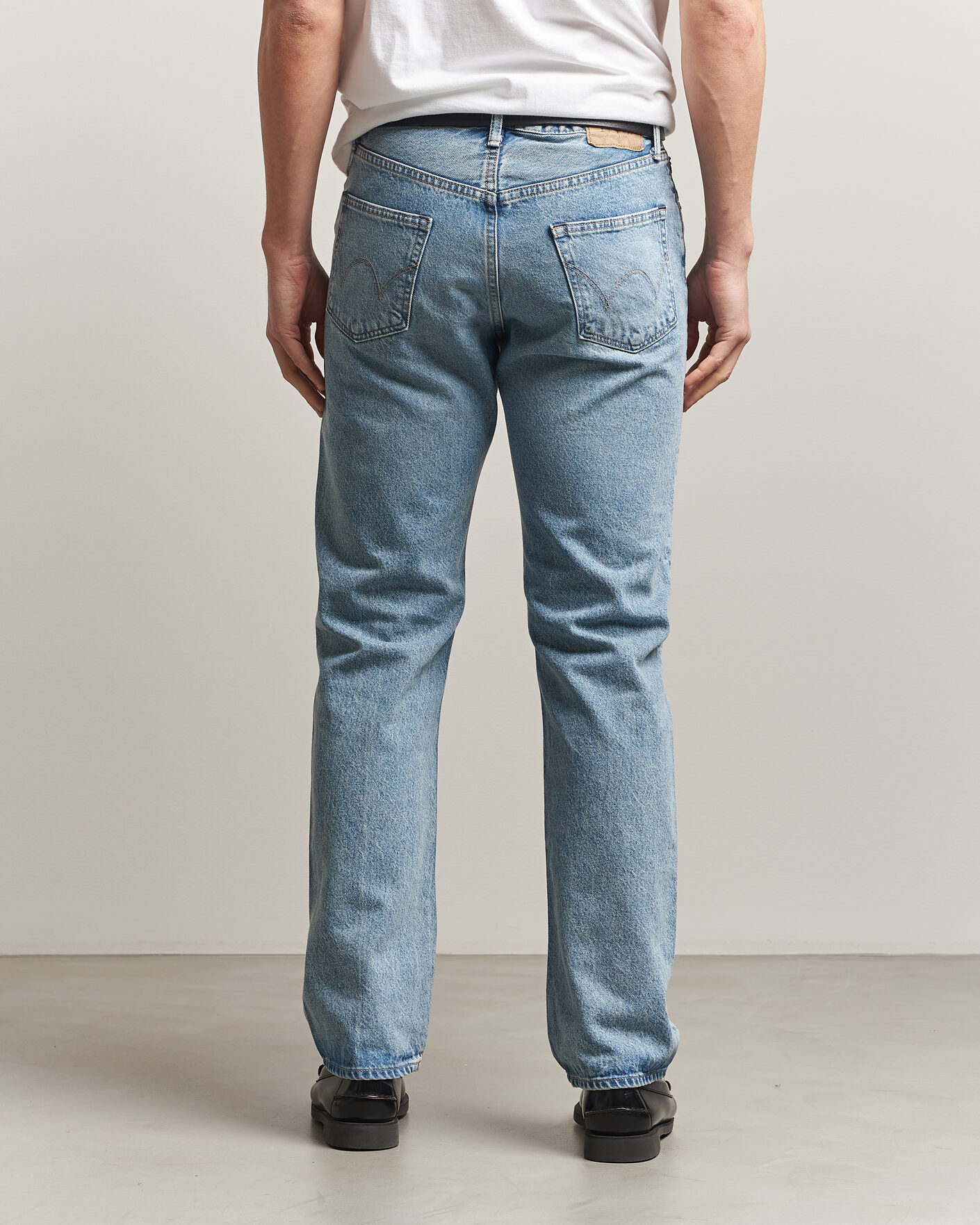 Heren | Jeans | EDWIN | Regular Straight Jeans Used Light Blue