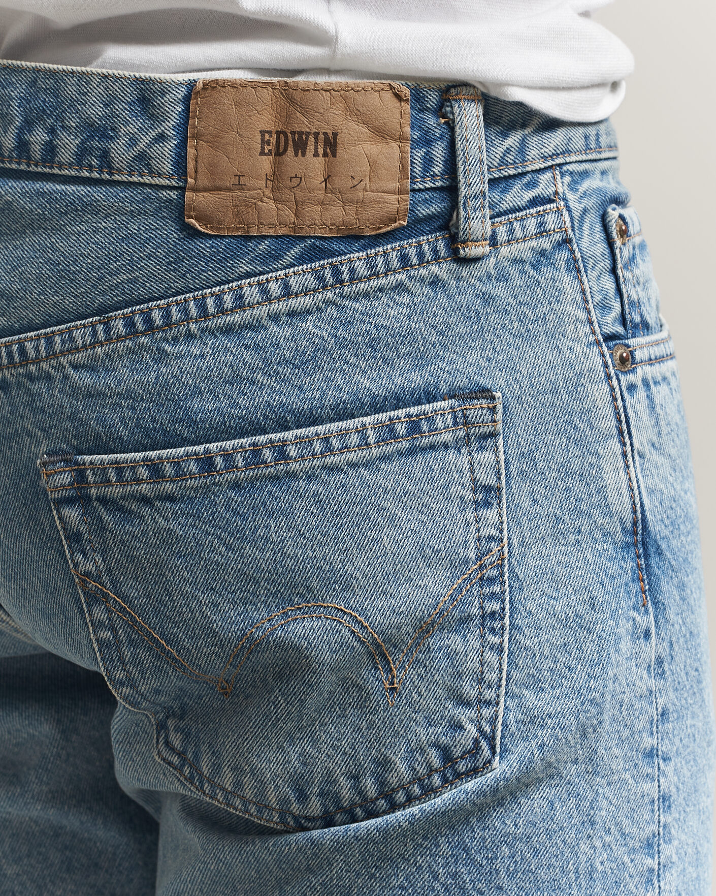 Heren | Broeken | EDWIN | Regular Tapered Jeans Used Light Blue