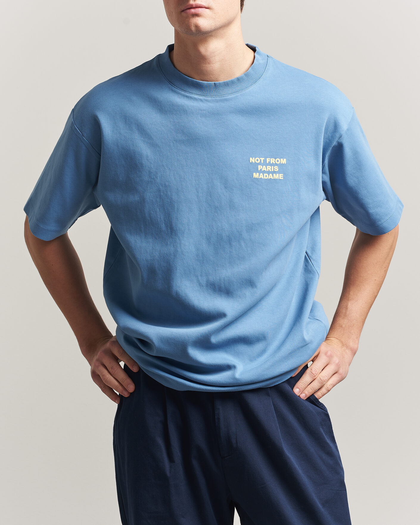 Homme | T-shirts | Drôle de Monsieur | Slogan T-Shirt Atlantic Blue