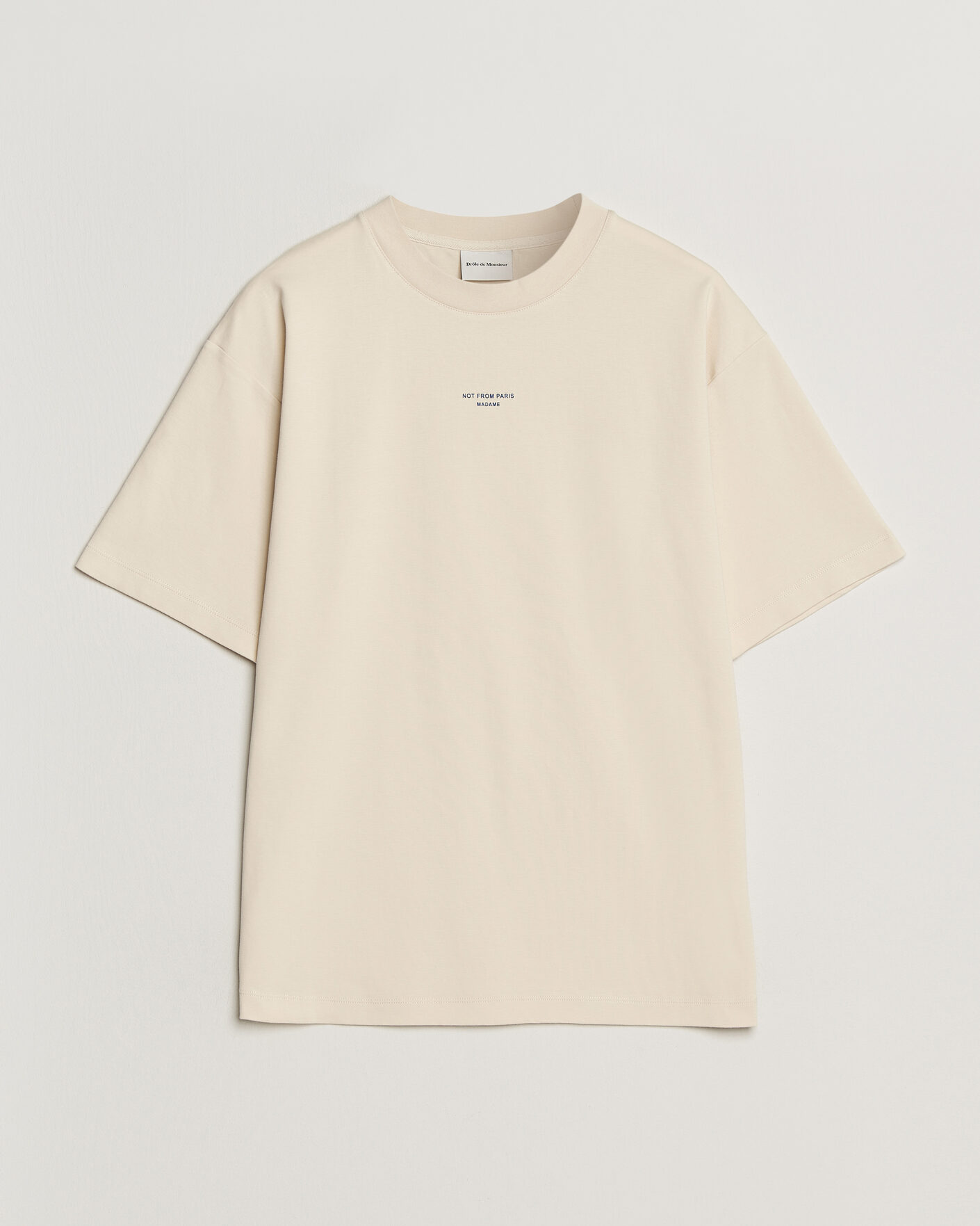 Homme | T-shirts | Drôle de Monsieur | Classic Slogan T-Shirt Sand