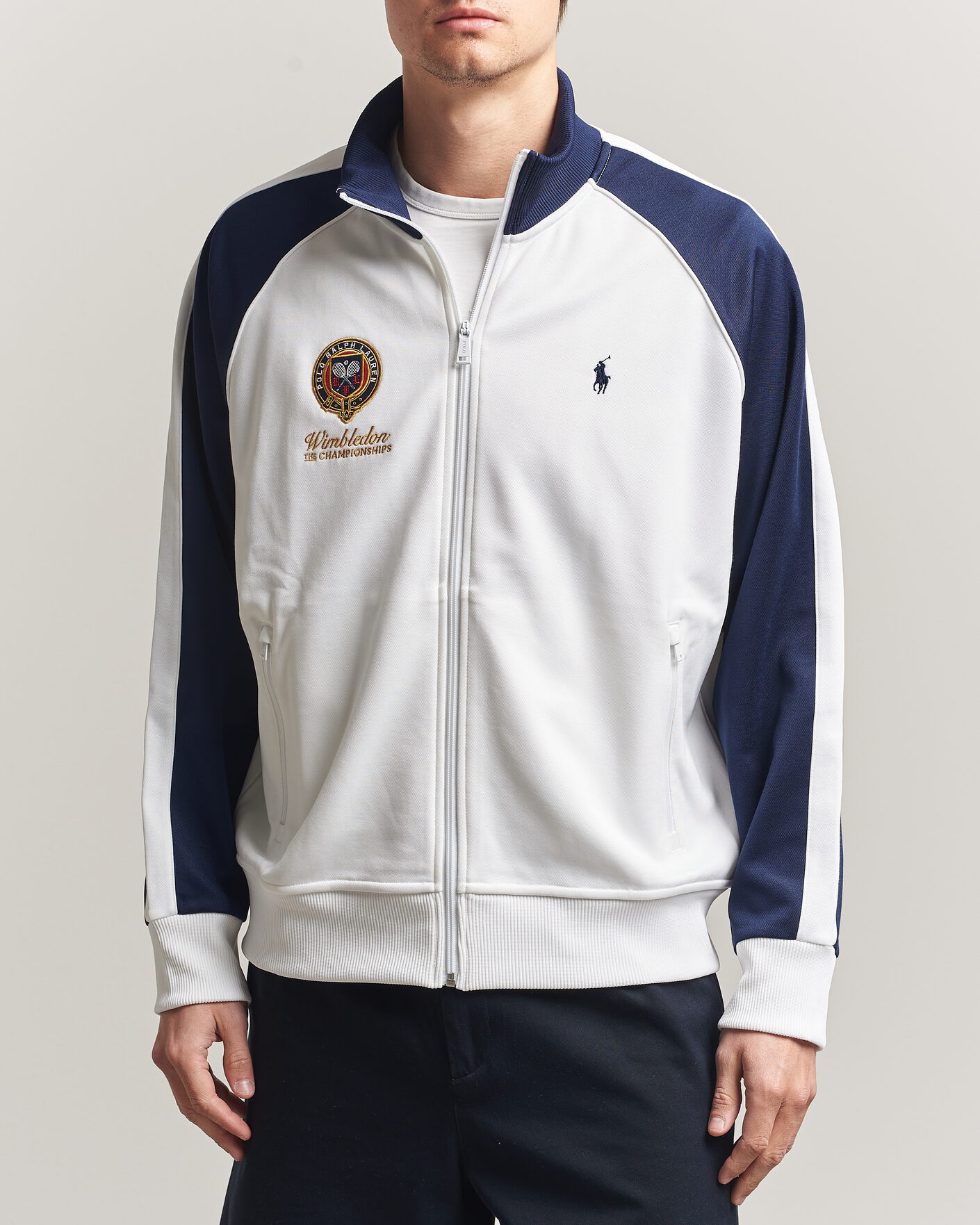 Homme | Pulls Et Tricots | Polo Ralph Lauren | Full Zip Pullover Ceramic White