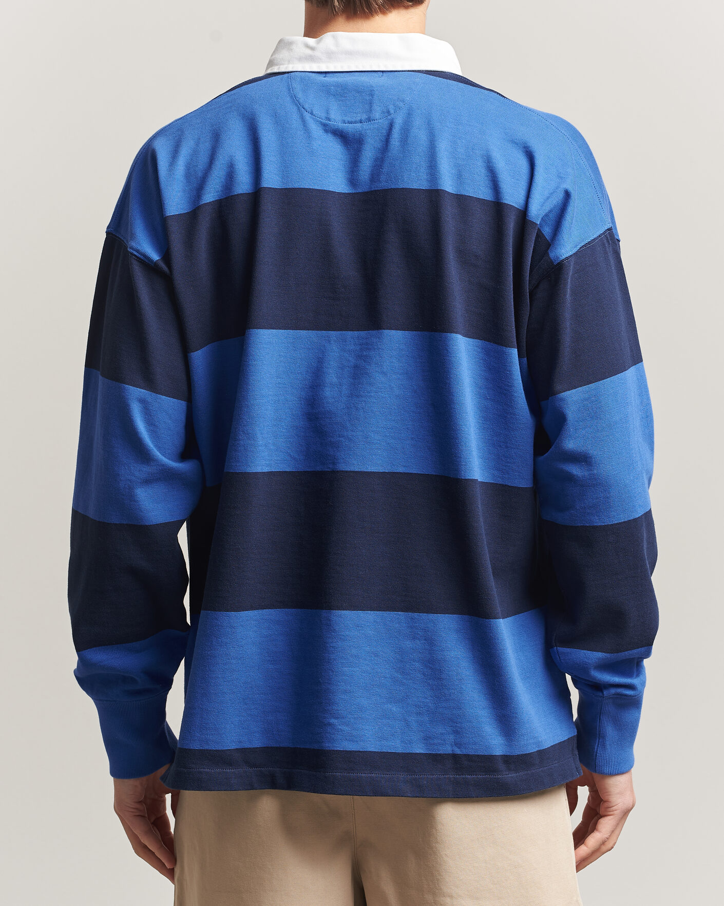 Heren | Truien | Polo Ralph Lauren | Striped Rugby Pullover Collegiate Blue