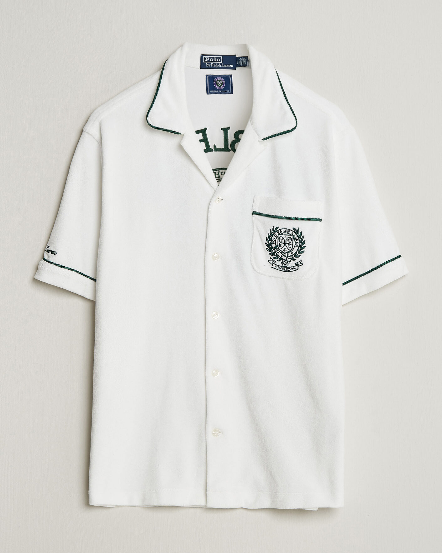 Homme | Chemises | Polo Ralph Lauren | Terry Short Sleeve Shirt White