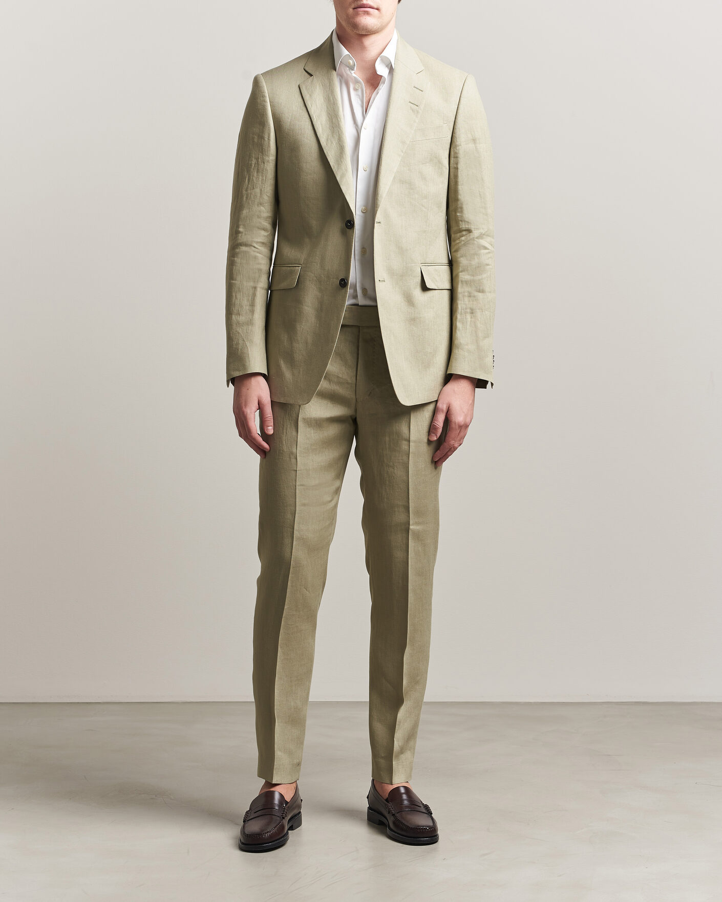 Heren | Broeken | Tiger of Sweden | Tenuta Linen Suit Trousers Mole
