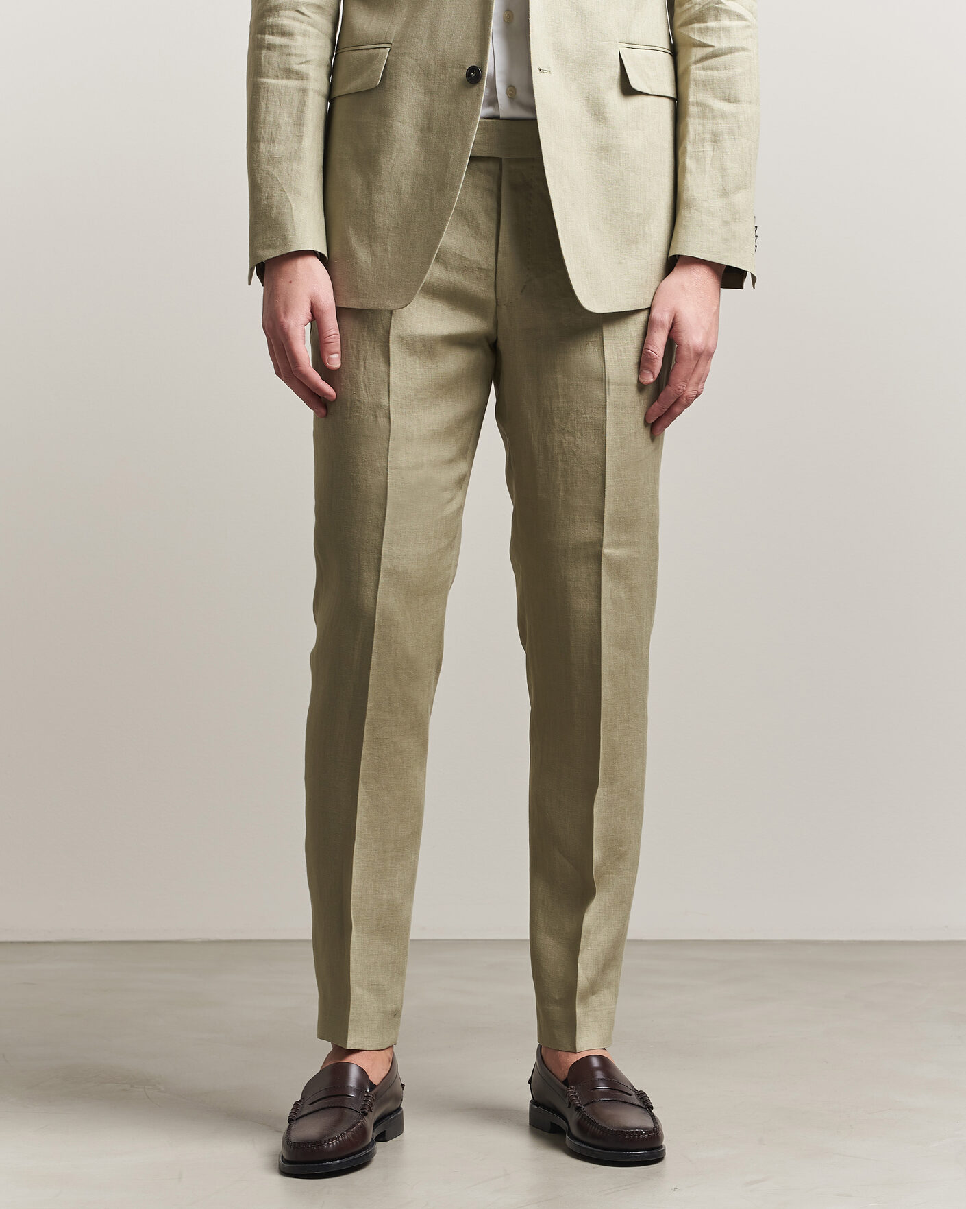 Heren | Broeken | Tiger of Sweden | Tenuta Linen Suit Trousers Mole