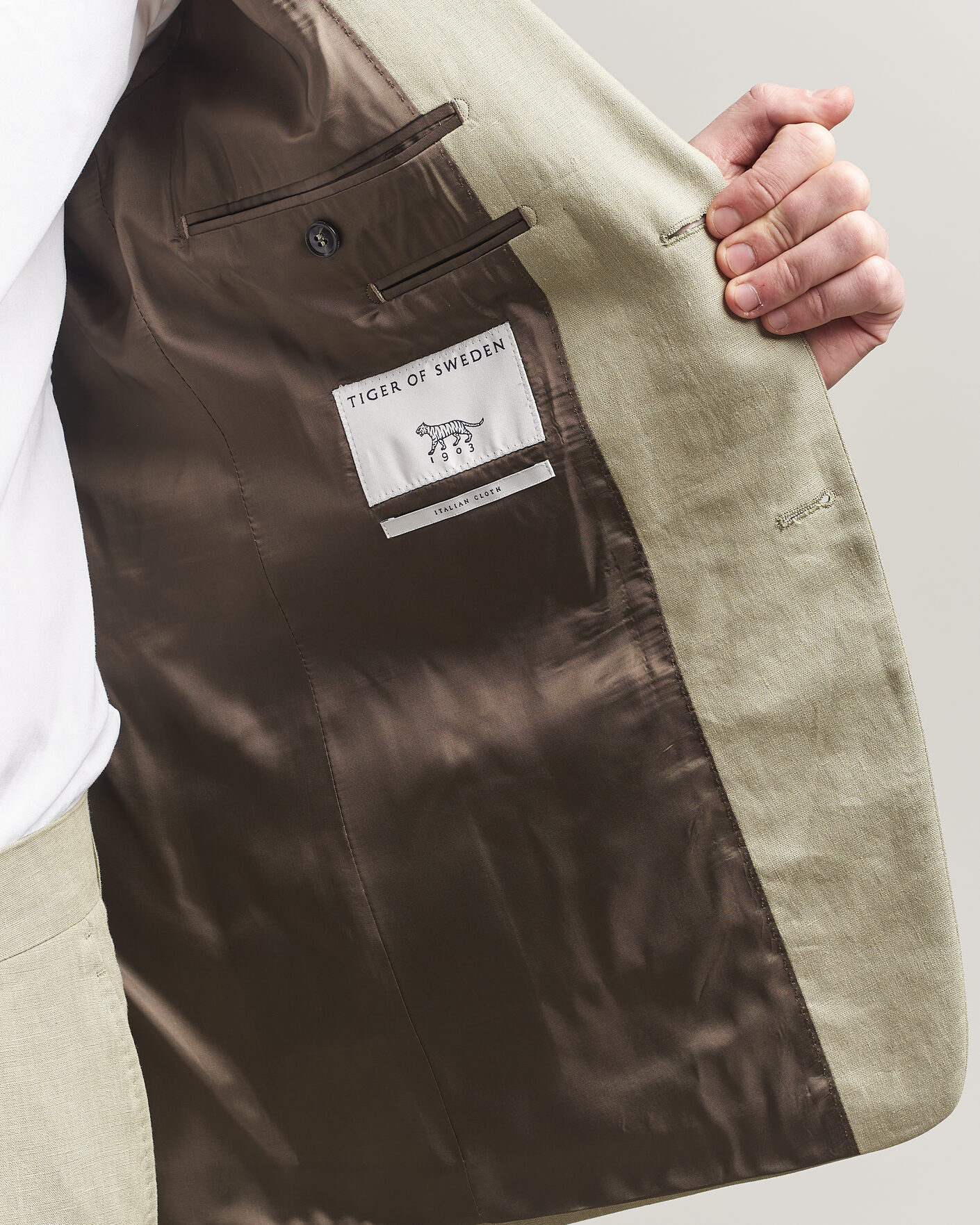 Homme | Blazers | Tiger of Sweden | Justin Linen Suit Blazer Mole