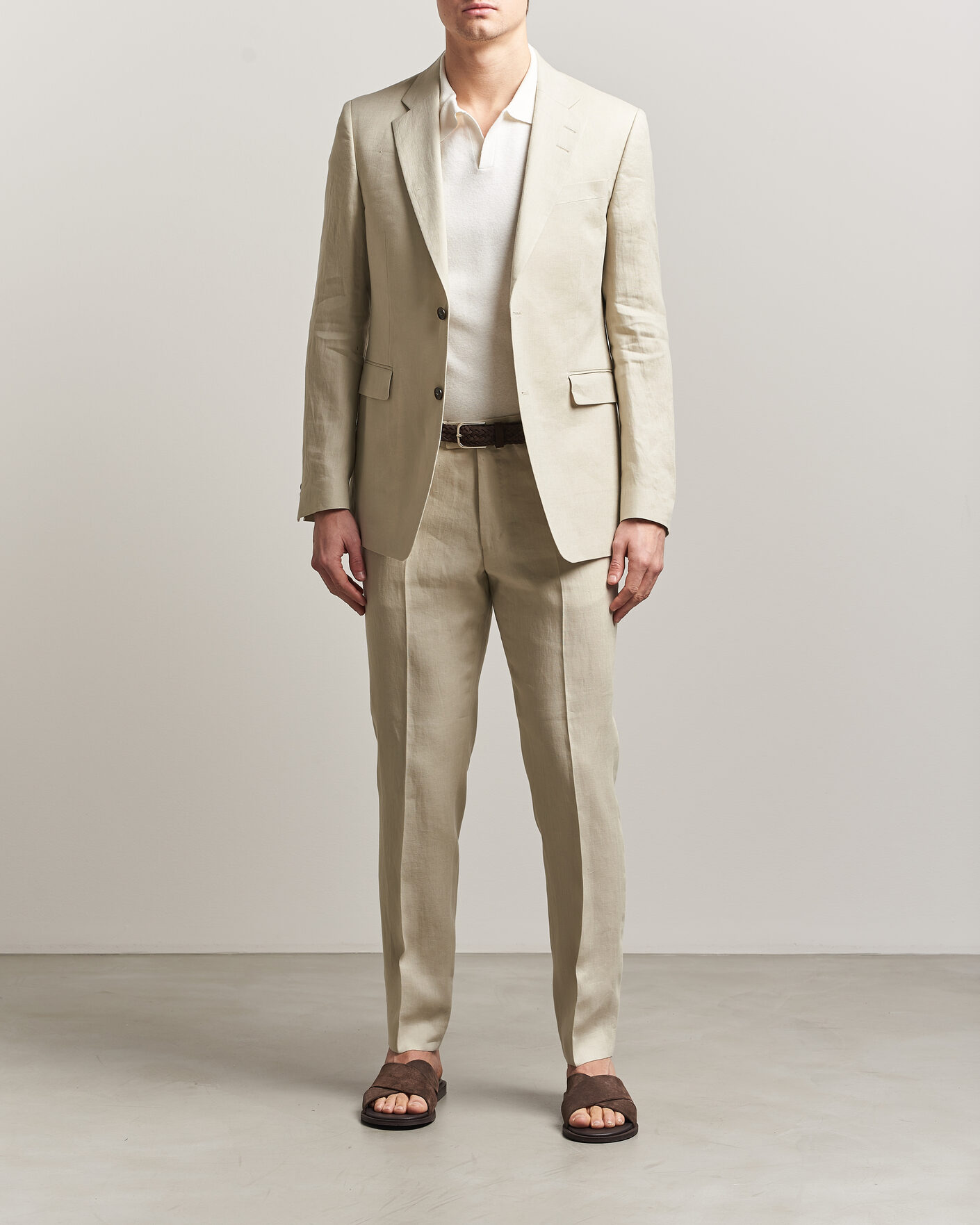 Heren | Blazers | Tiger of Sweden | Justin Linen Suit Blazer Cream Sand