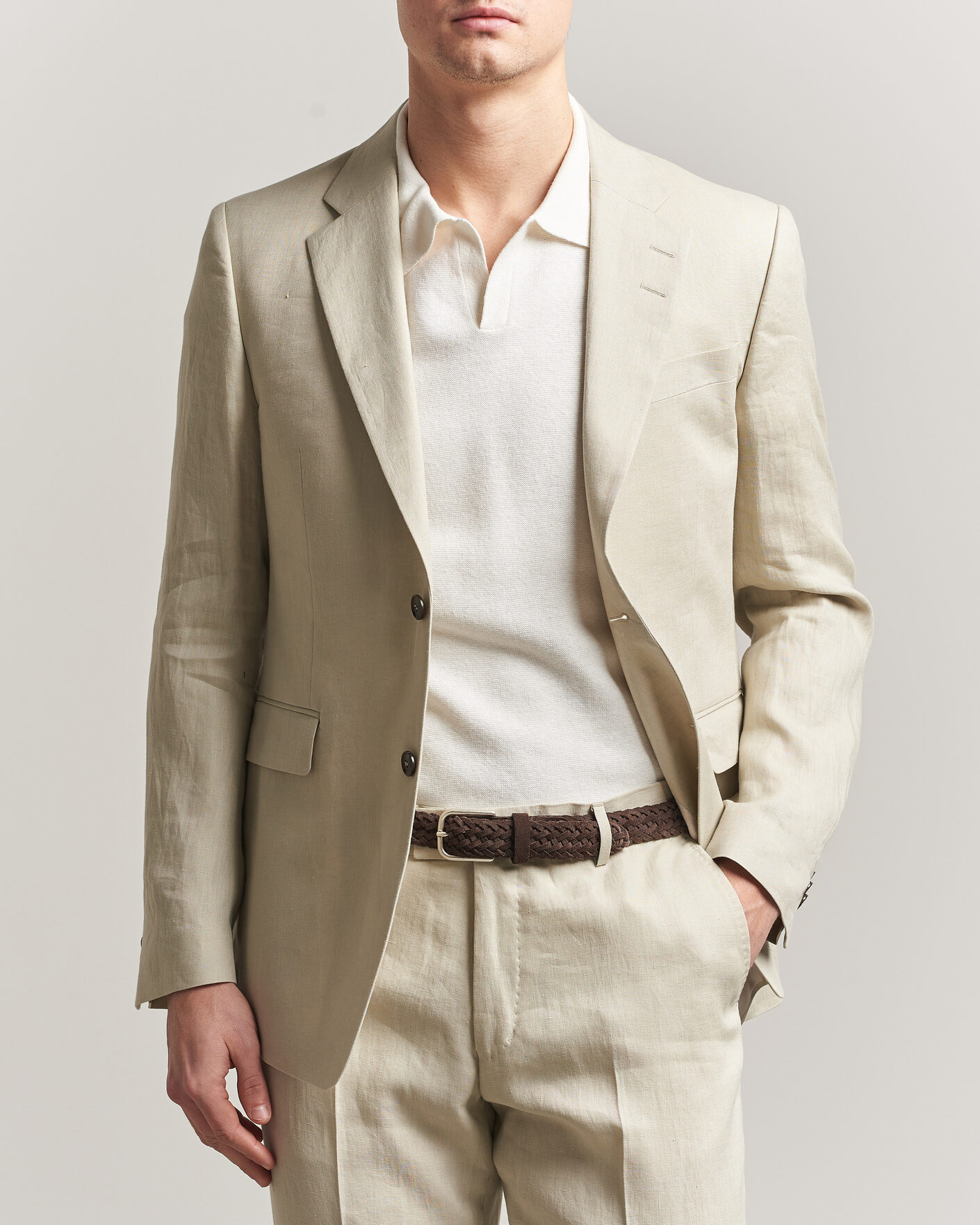Homme | Blazers | Tiger of Sweden | Justin Linen Suit Blazer Cream Sand