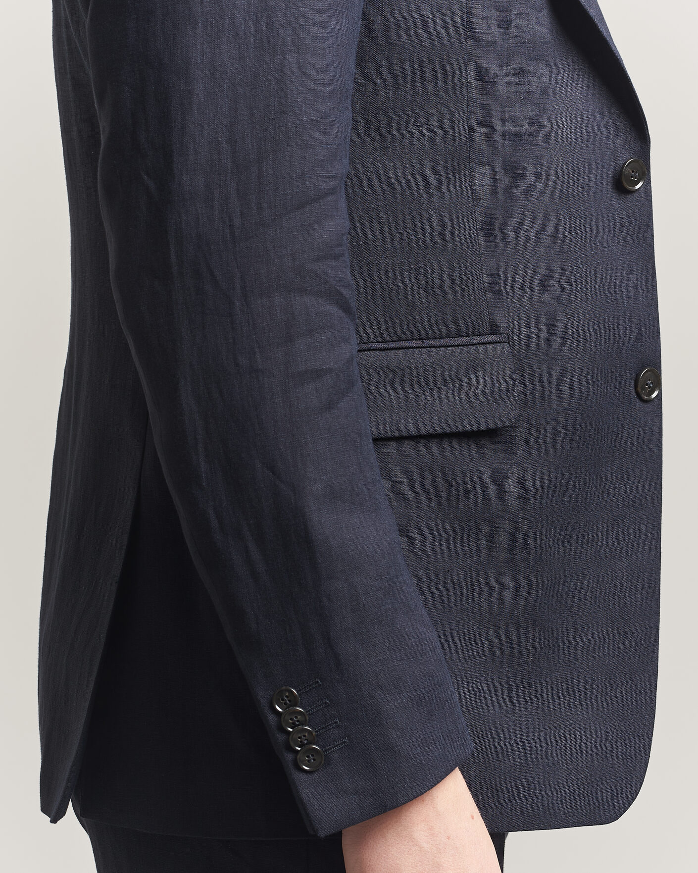 Heren | Blazers | Tiger of Sweden | Justin Linen Suit Blazer Midnight Blue