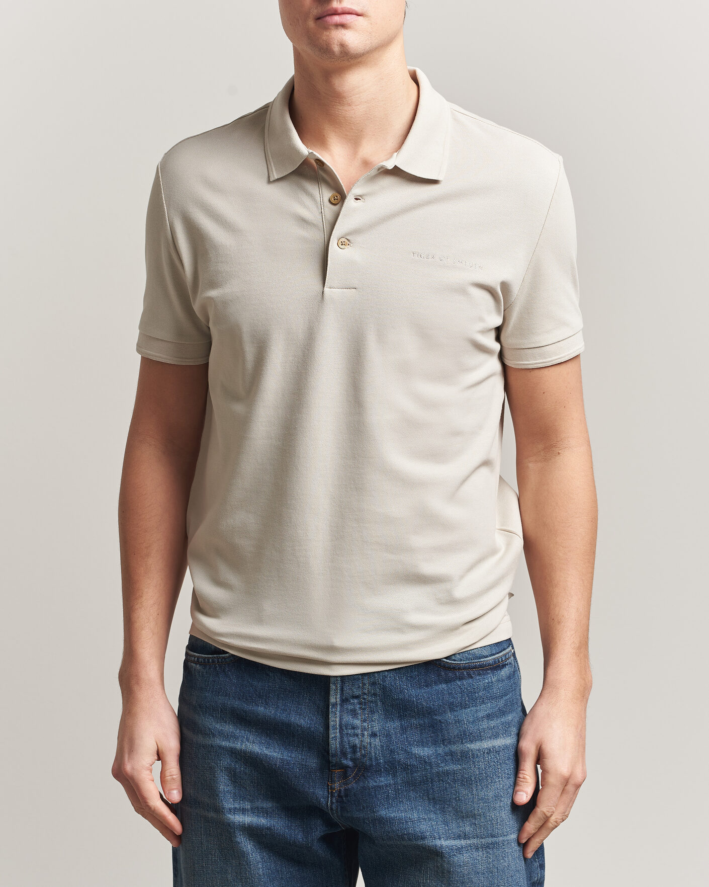Heren | Polo's | Tiger of Sweden | Darios Polo Seline Grey