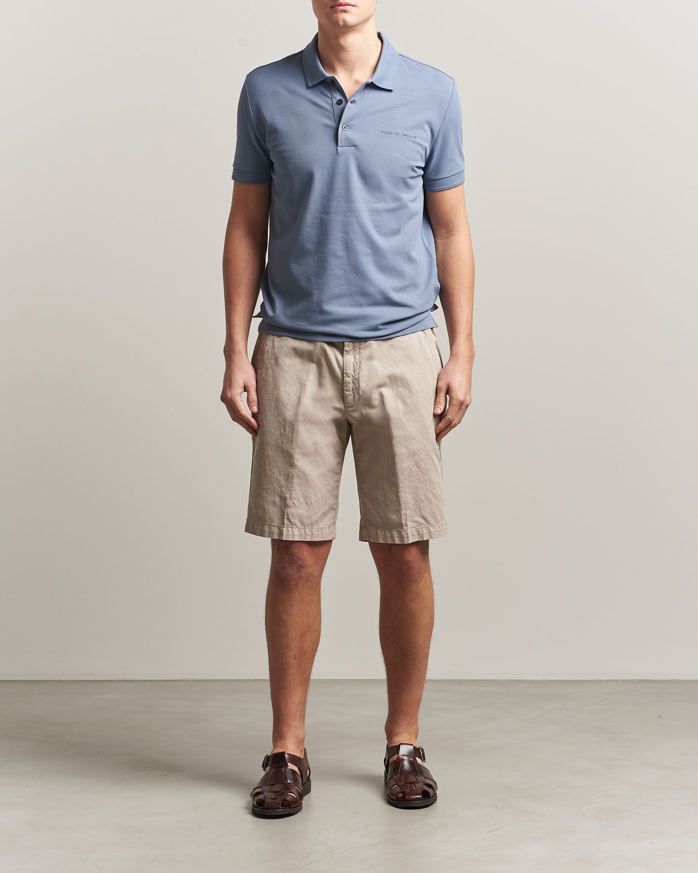 Homme | Polos | Tiger of Sweden | Darios Polo Dull Blue