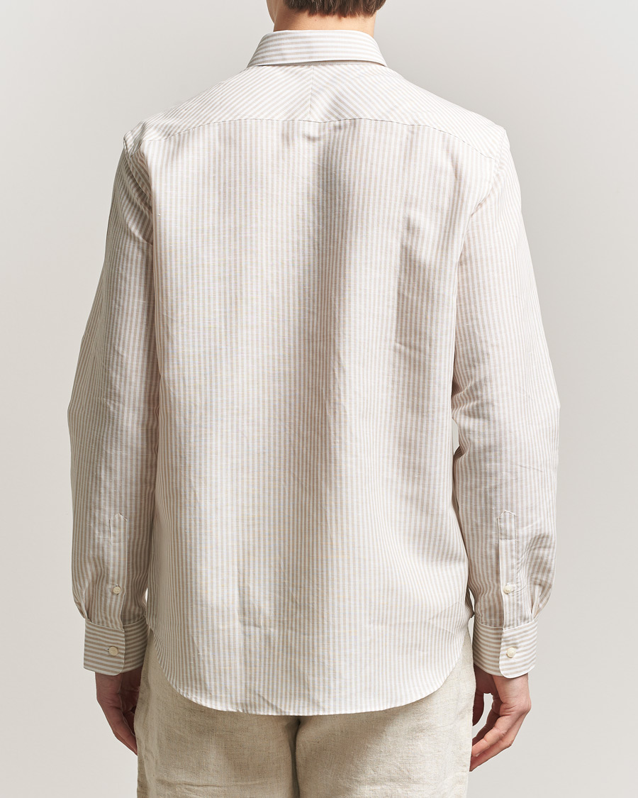 Heren | Overhemden | Tiger of Sweden | Bjorn Cotton/Linen Striped Shirt Tehina